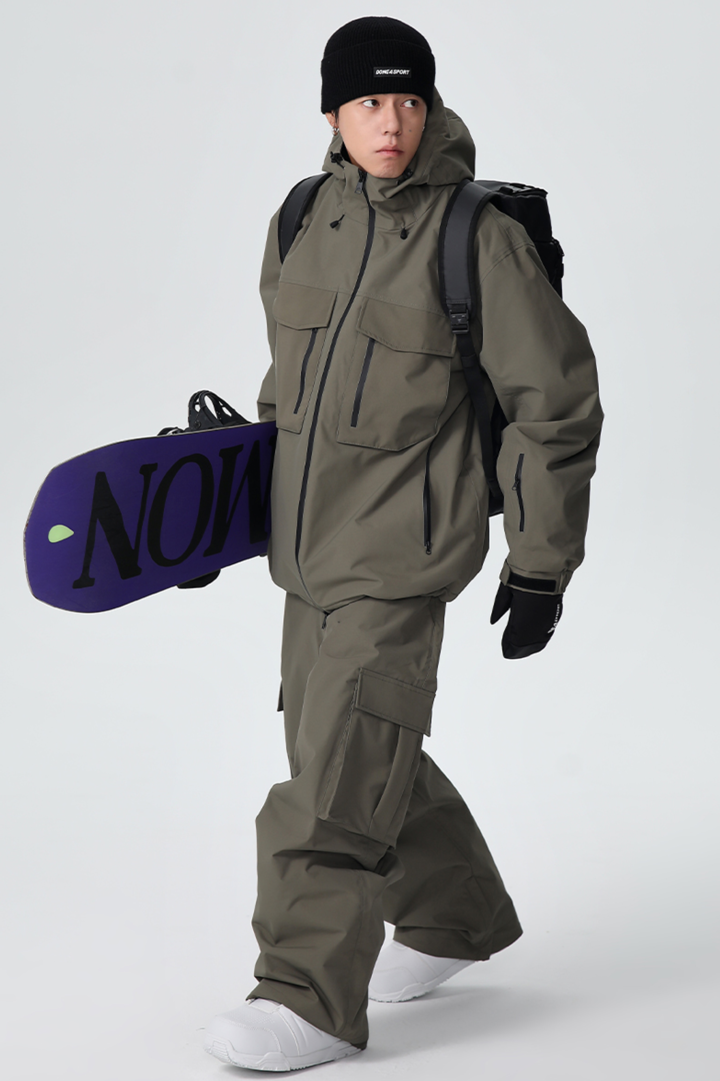 SEARIPE Heavyweight Waterproof 3-Layer Fabric Snow Pants Unisex