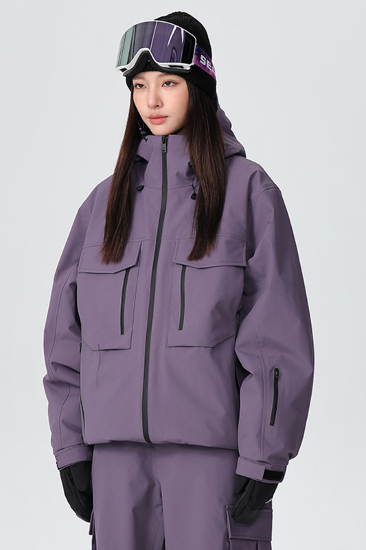 SEARIPE Heavyweight Waterproof 3-Layer Fabric Snow Jacket Unisex - Exile Space