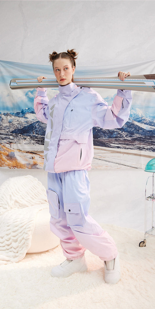 RandomPow Gradient Pink Snow Pants - Exile Space