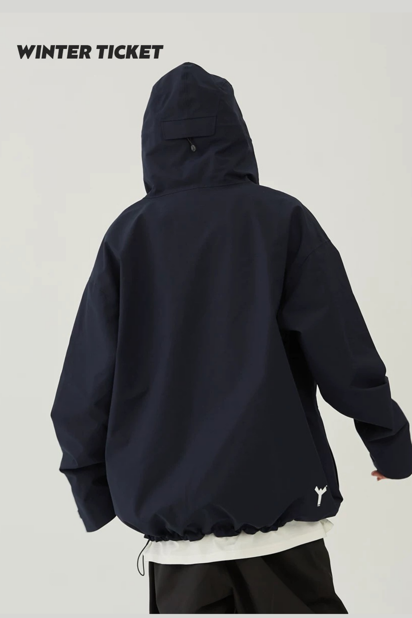 Winter Ticket 3L Freestyle Oversize Navy Blue Ski Jacket - Exile Space