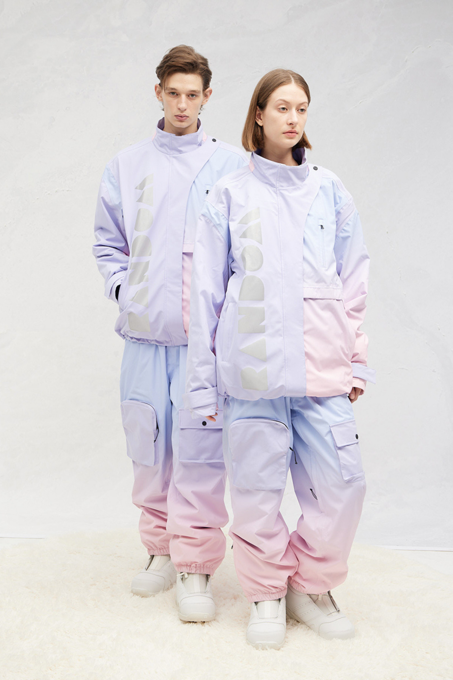 RandomPow Gradient Pink Snow Pants - Exile Space