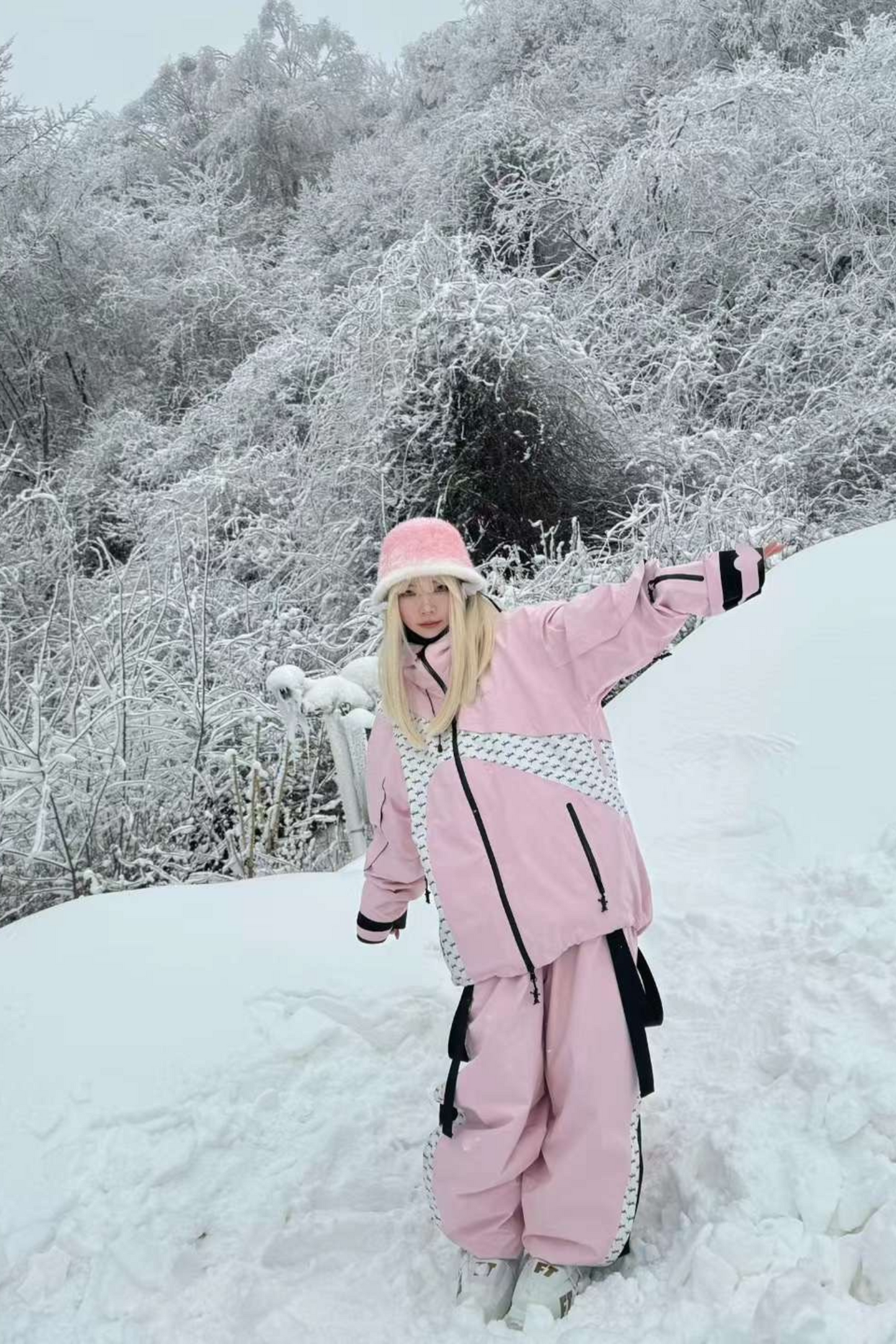 WELEM 3L Afterglow Snowsuit Set Pink - Exile Space