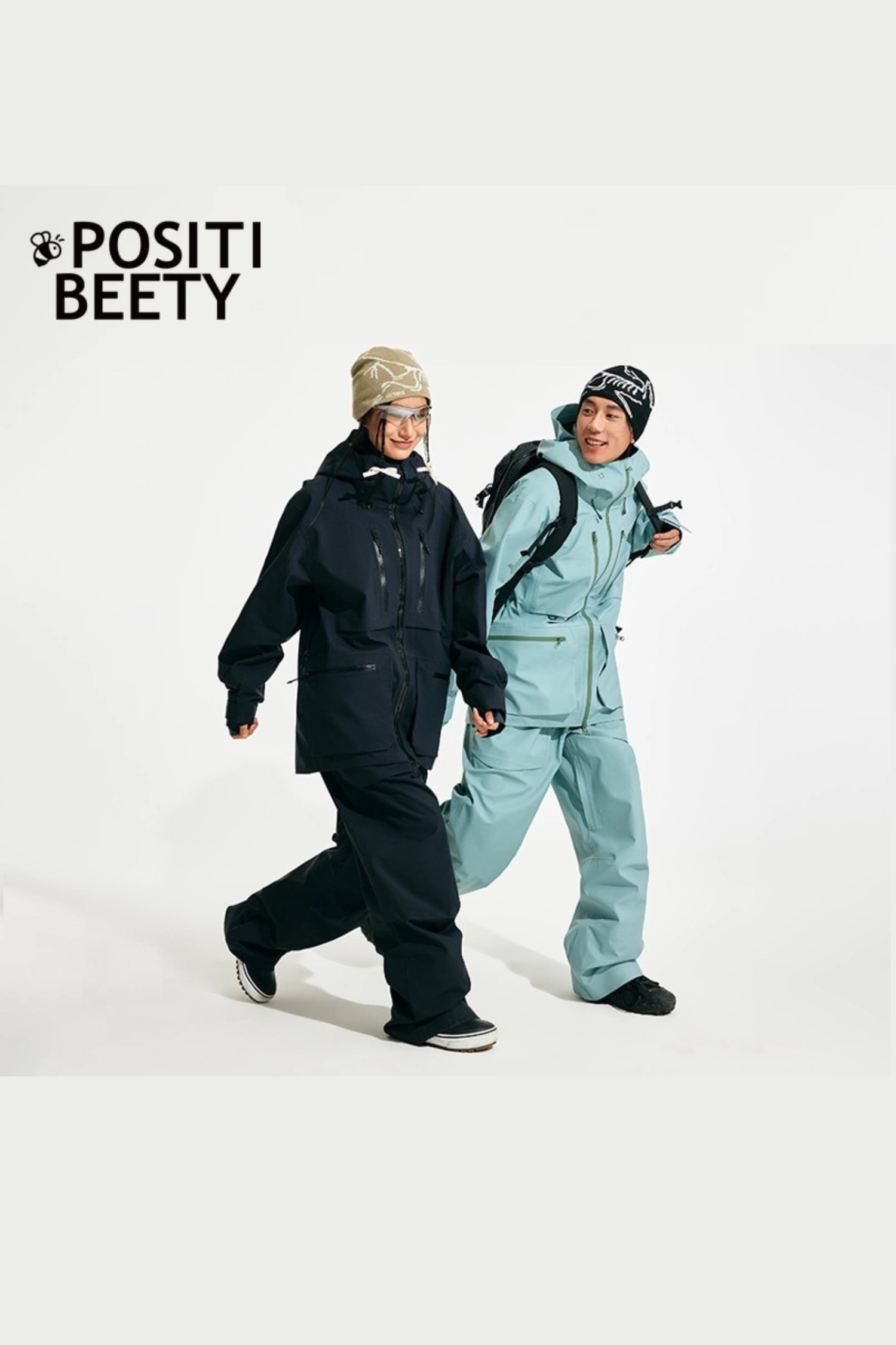 Positibeety 3L  Ski Snowboard Bib Pants Suit Set - Exile Space