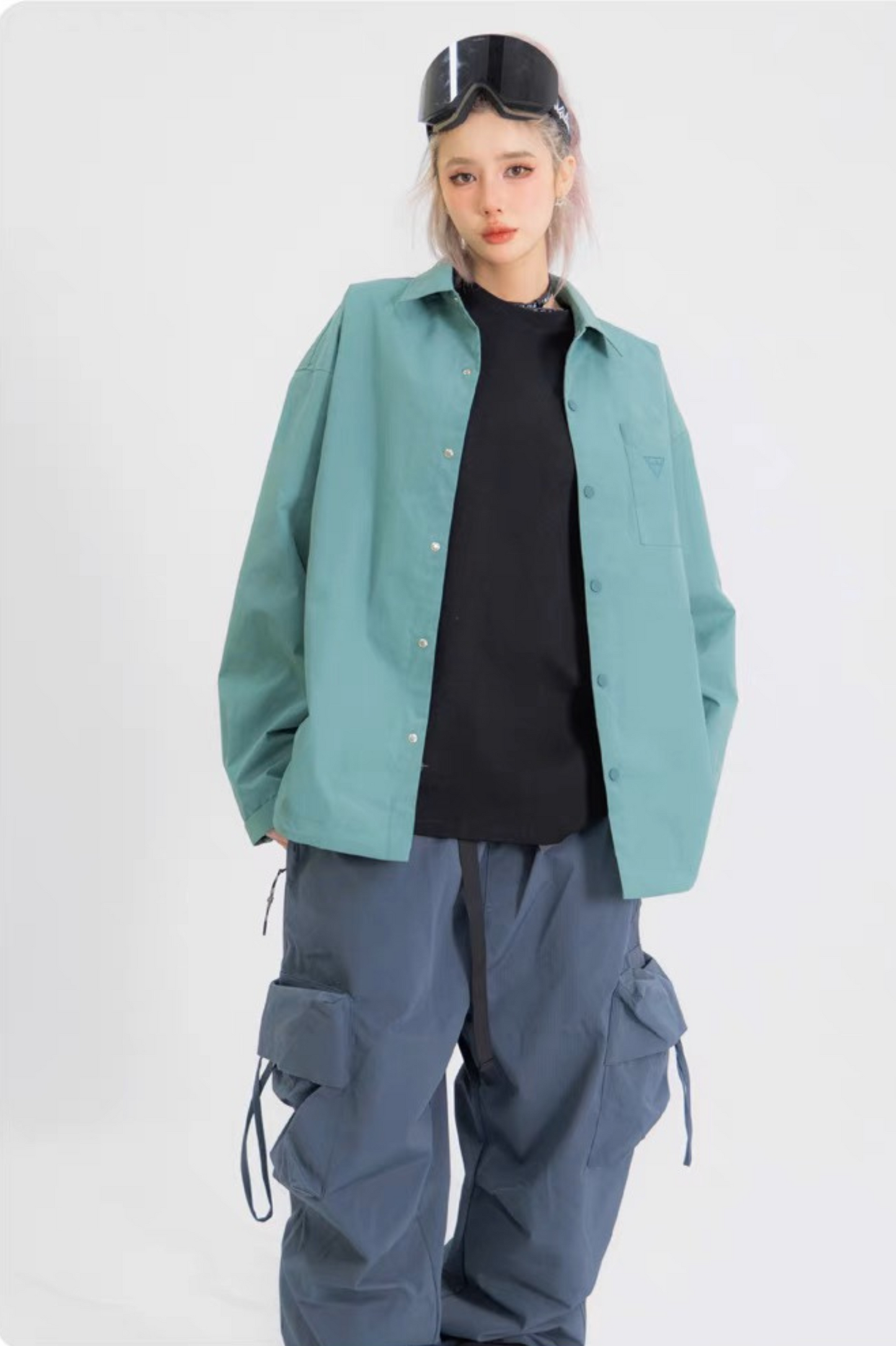 SwagLi Gray Baggy Snow Pants - Exile Space