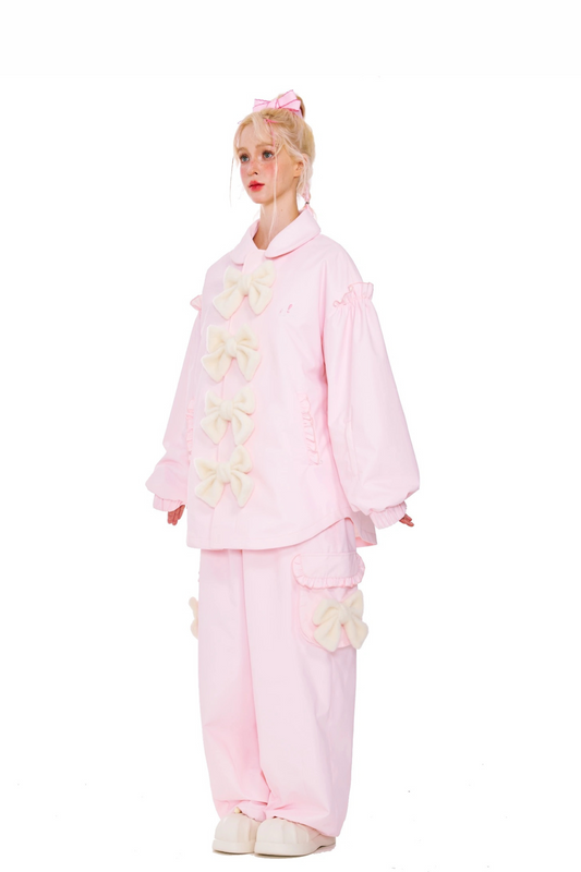 LMDSNOW Pink Ski Snowboard Suit Set - Exile Space