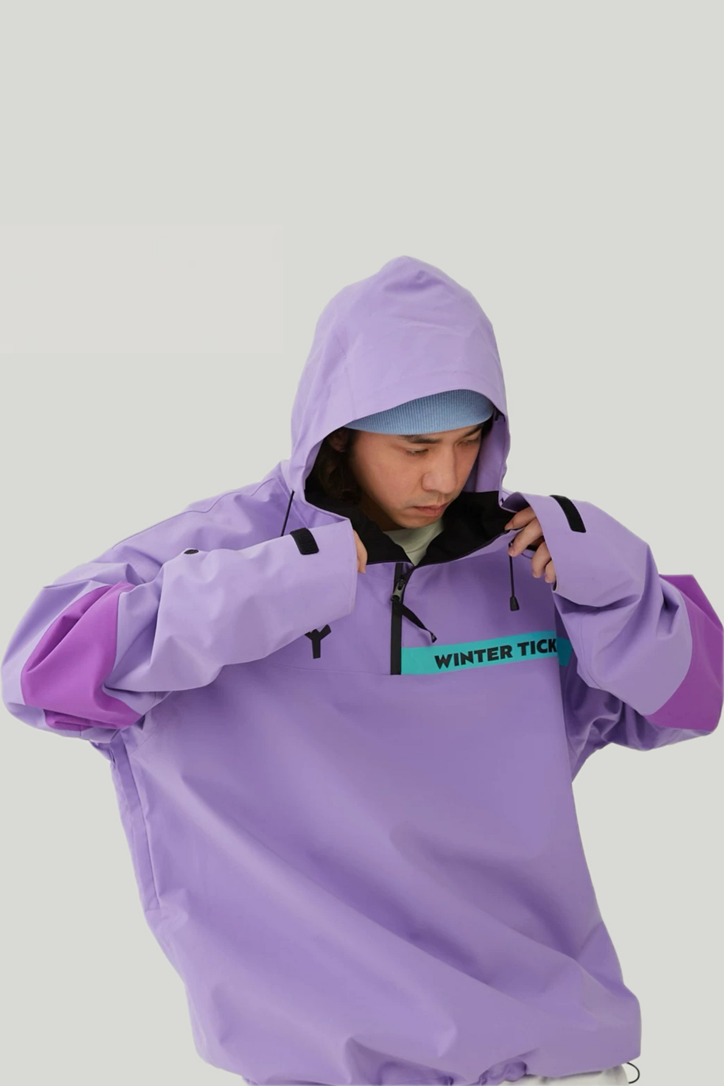 Winter Ticket Freestyle Oversize Snow Hoodie - Exile Space