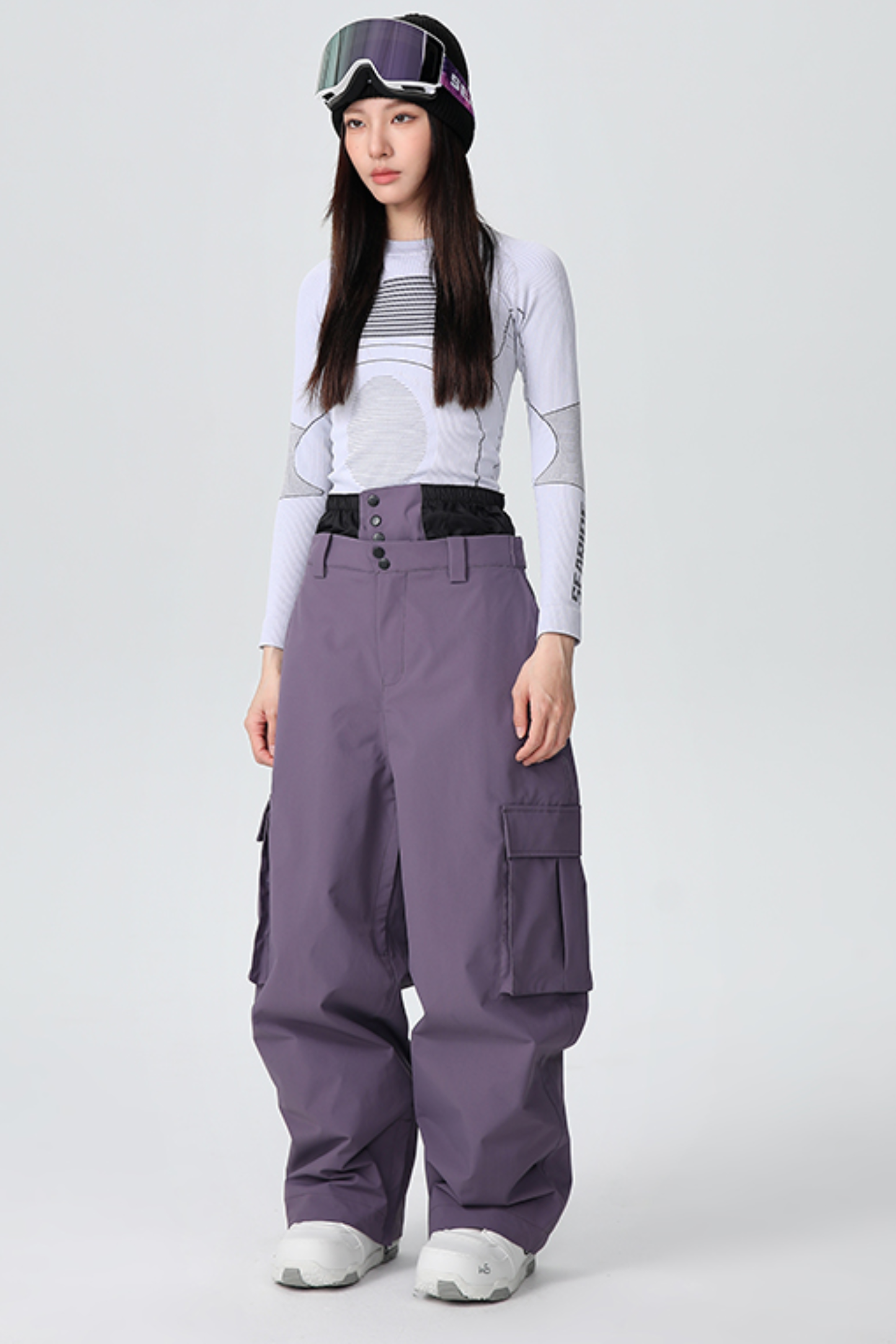 SEARIPE Heavyweight Waterproof 3-Layer Fabric Snow Pants Unisex