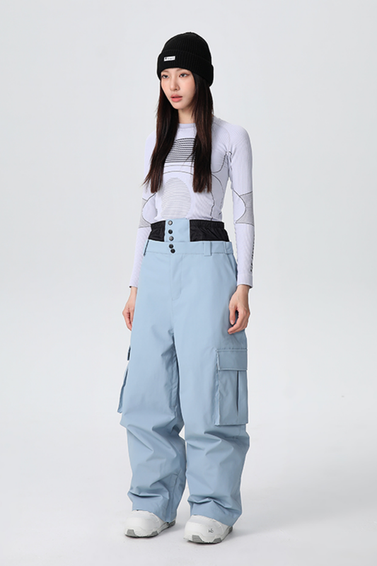 SEARIPE Heavyweight Waterproof 3-Layer Fabric Snow Pants Unisex