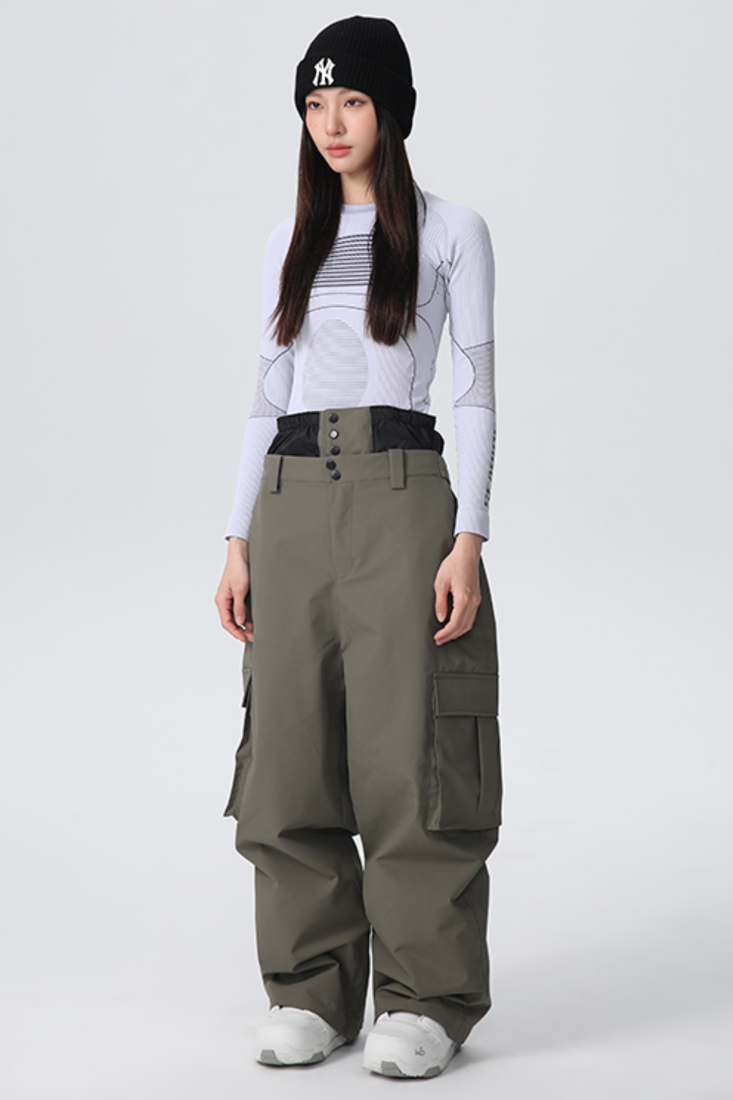 SEARIPE Heavyweight Waterproof 3-Layer Fabric Snow Pants Unisex