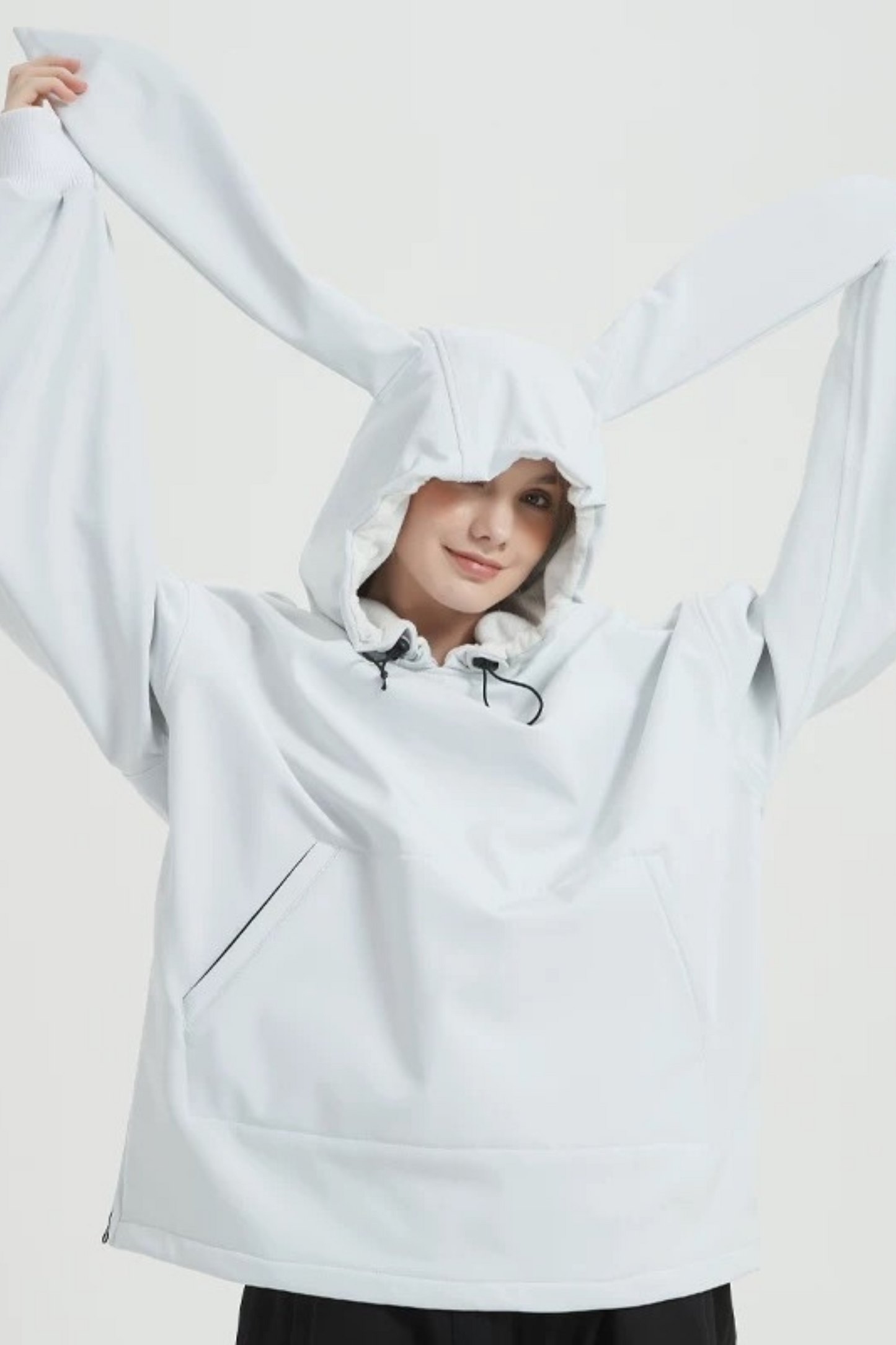 DOOREK Bunny Ear Ski Snowboard Waterproof Hoodie
