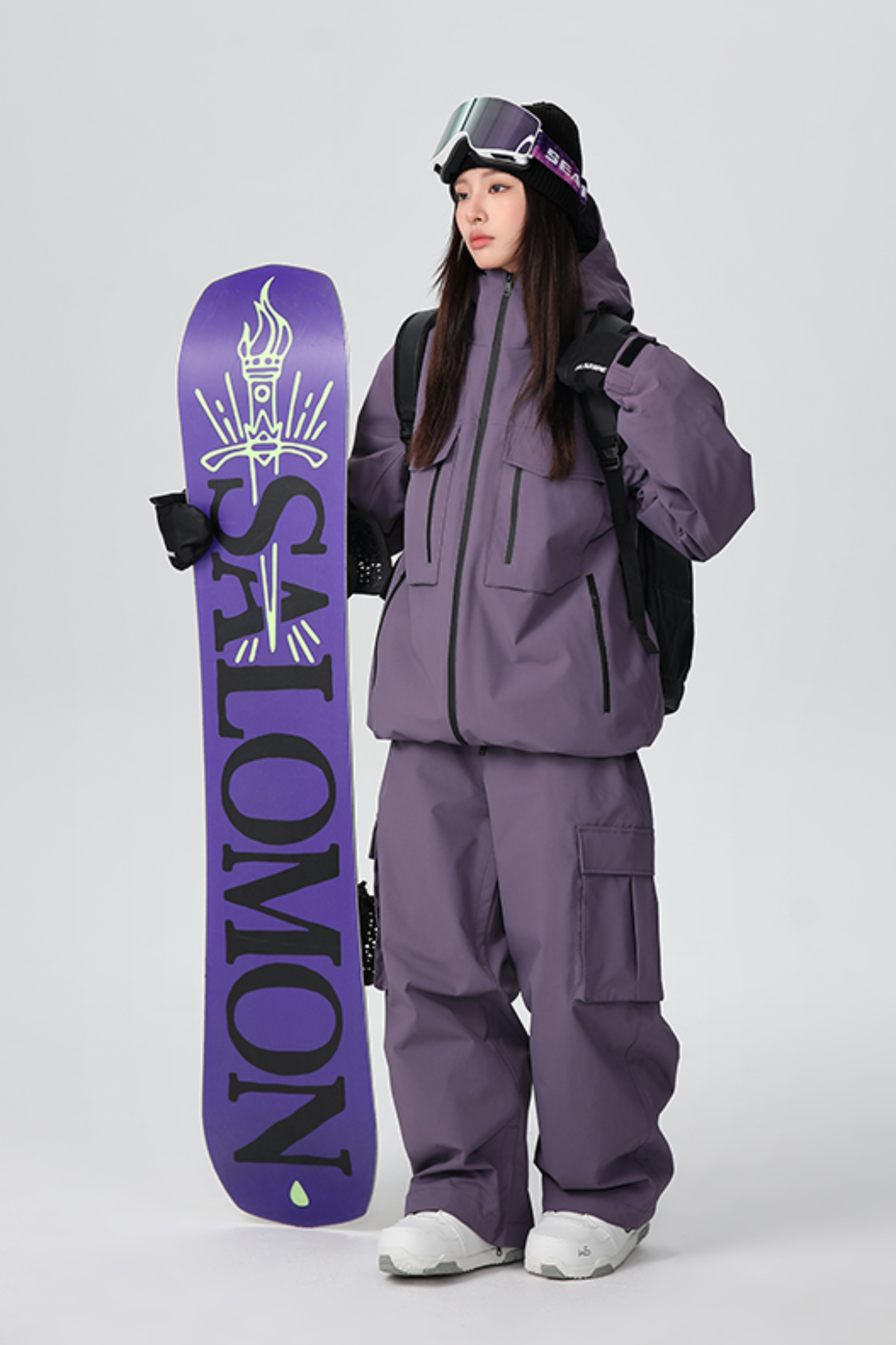 SEARIPE Heavyweight Waterproof 3-Layer Fabric Snow Pants Unisex