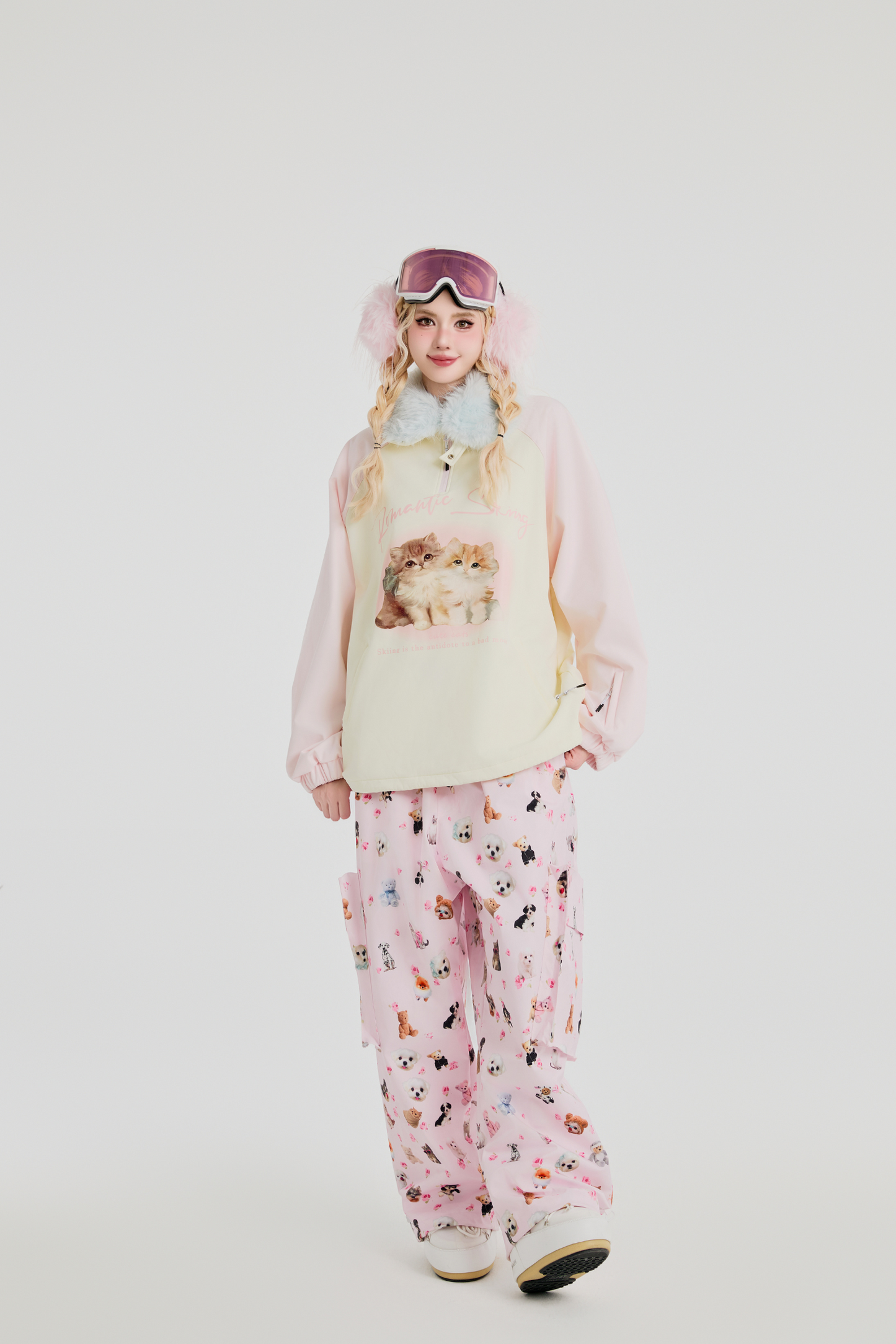 SwagLi Cat vs. Dog Battle Ski Pants - Exile Space