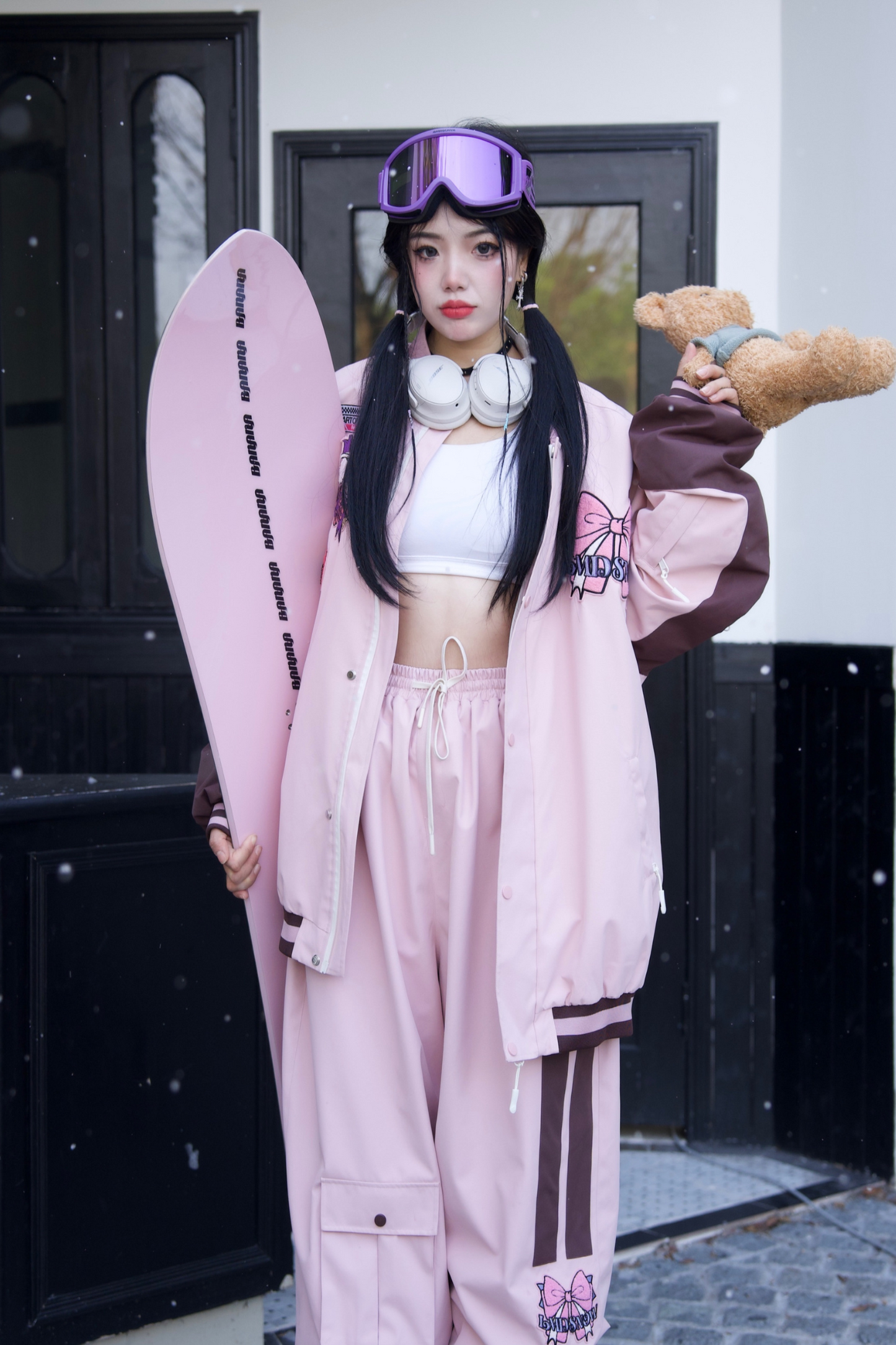 Lmdsnow23/24 Waterproof Varsity Jacket Snow Set - Exile Space