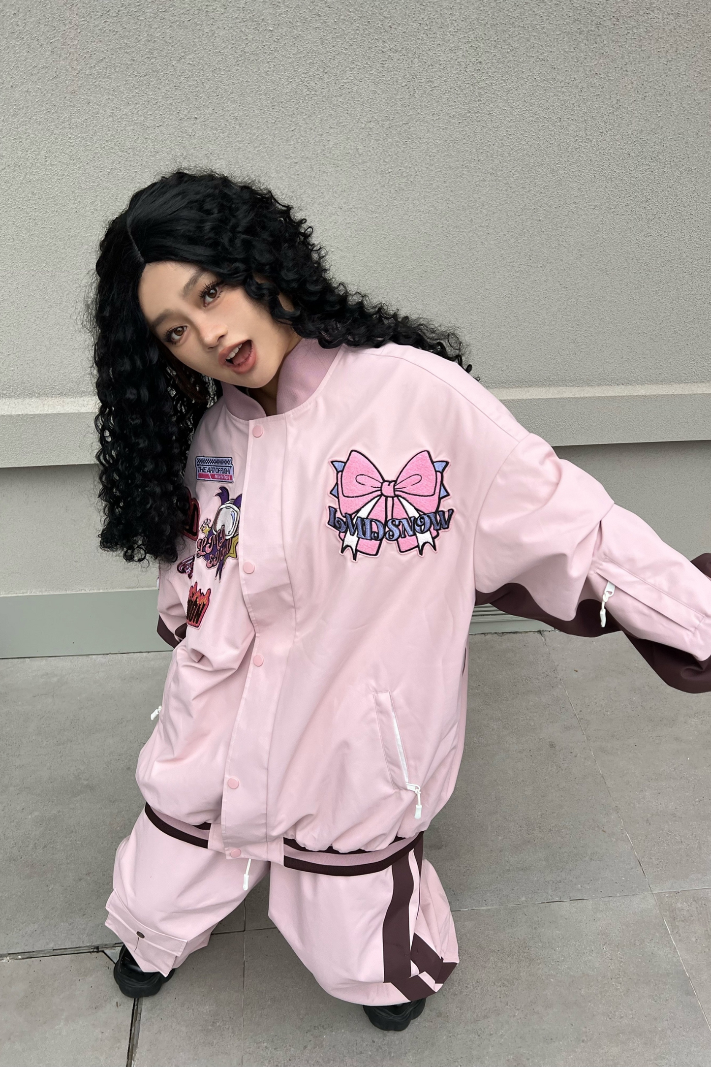 Lmdsnow23/24 Waterproof Varsity Jacket Snow Set - Exile Space