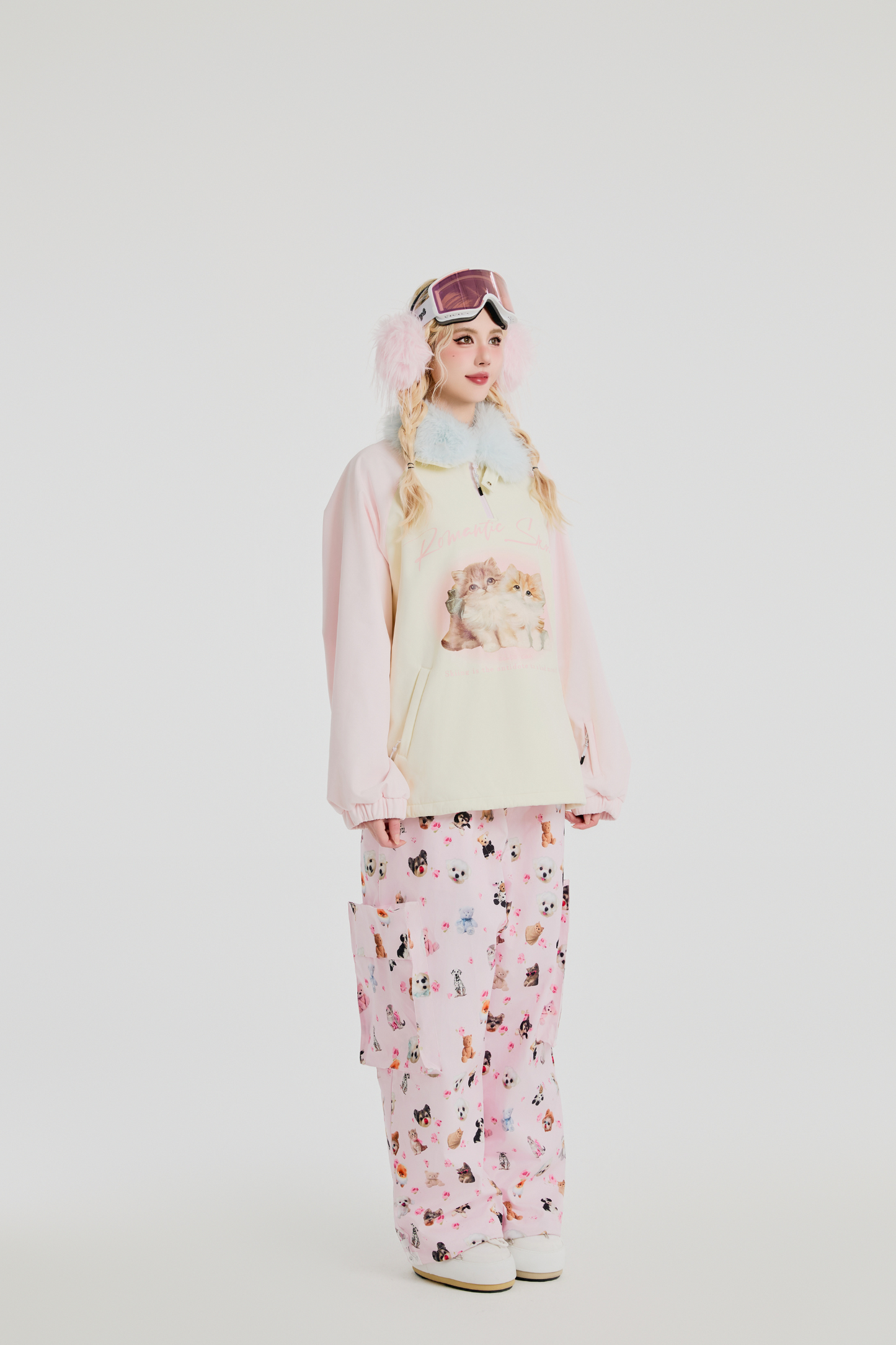SwagLi Cat vs. Dog Battle Ski Pants - Exile Space