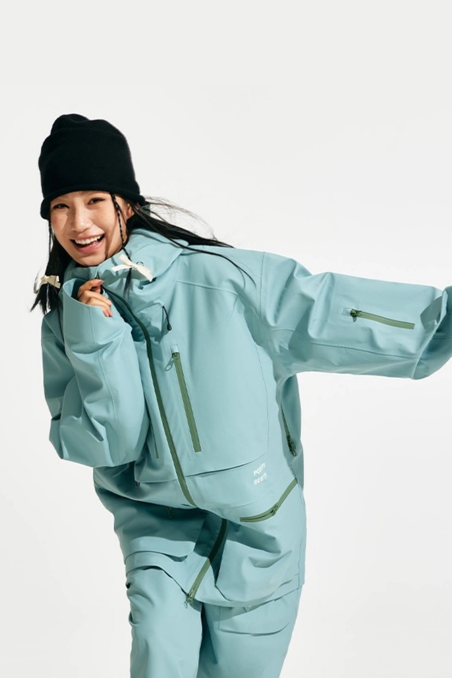 Positibeety 3L Ski Snowboard Bib Pants Suit Set - Exile Space