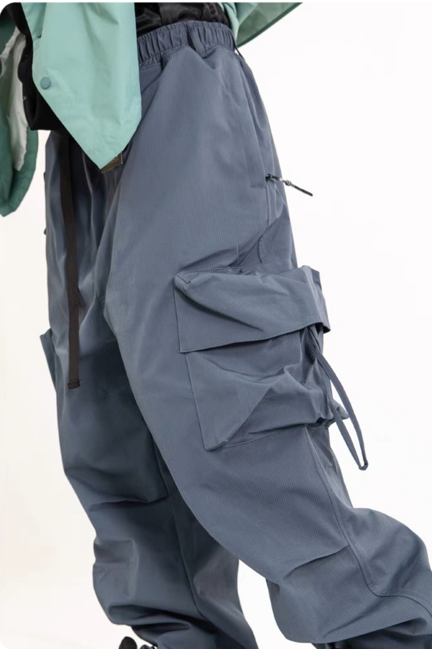 SwagLi Gray Baggy Snow Pants - Exile Space