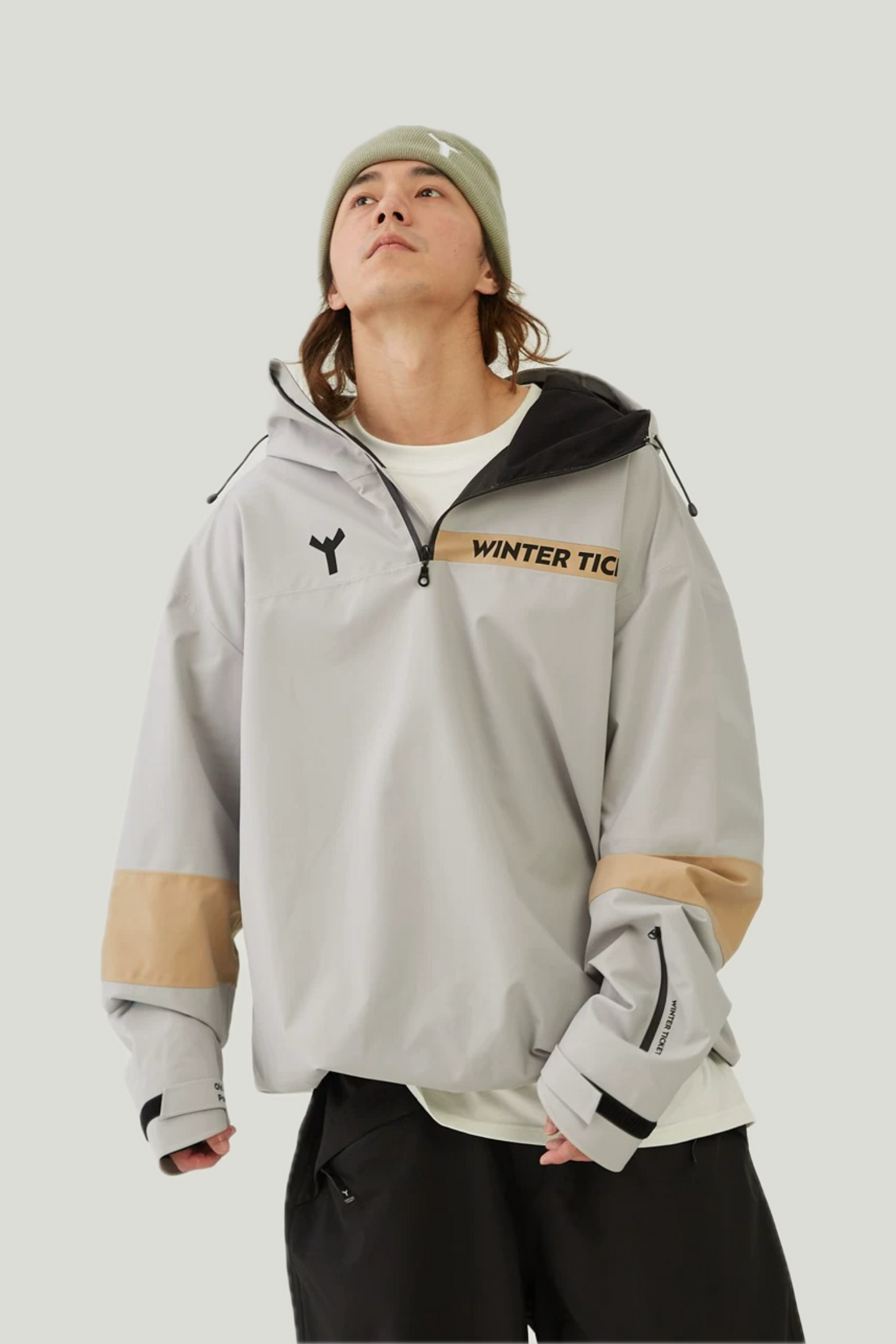 Winter Ticket Freestyle Oversize Snow Hoodie - Exile Space