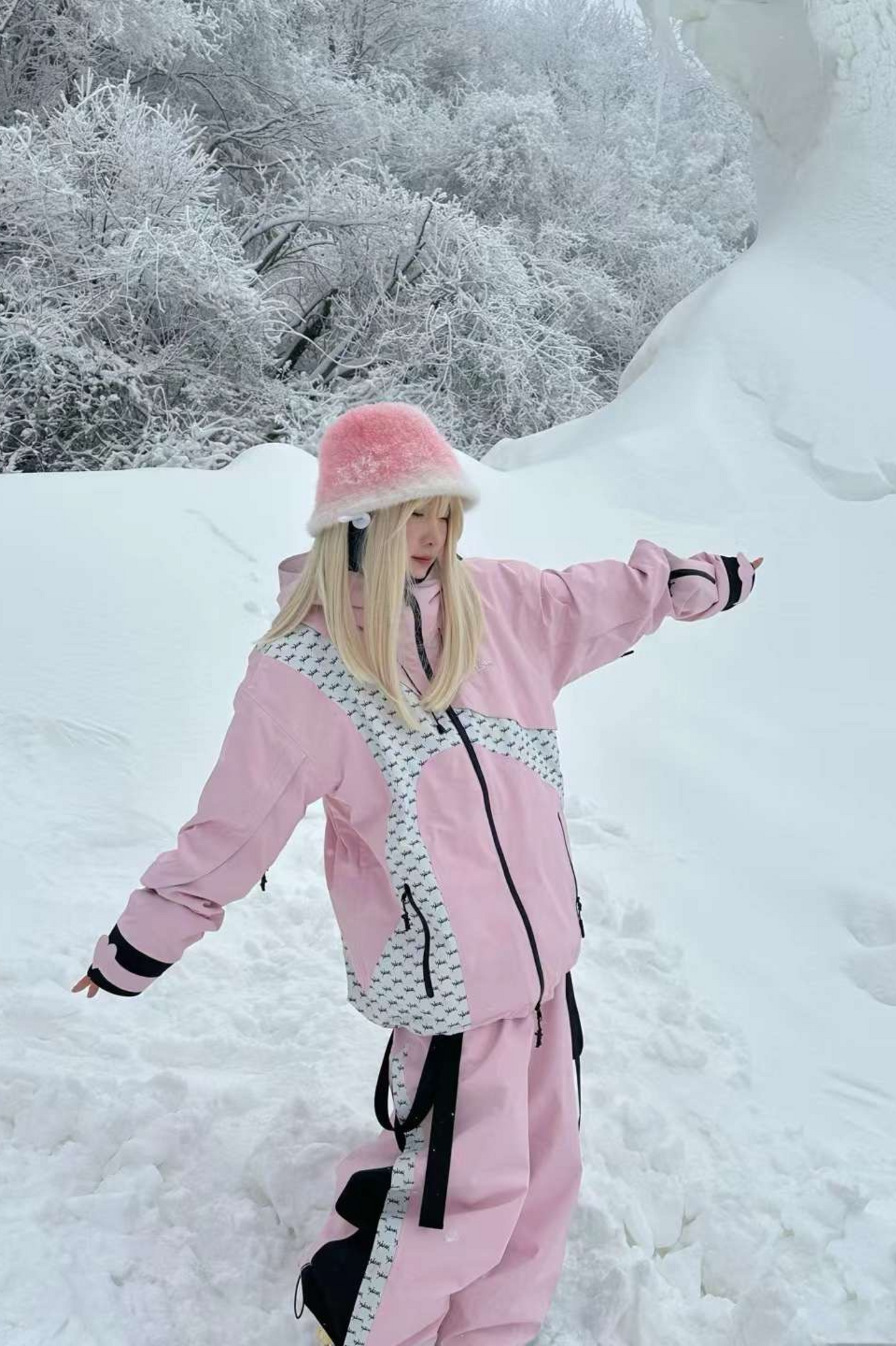 WELEM 3L Afterglow Snowsuit Set Pink - Exile Space