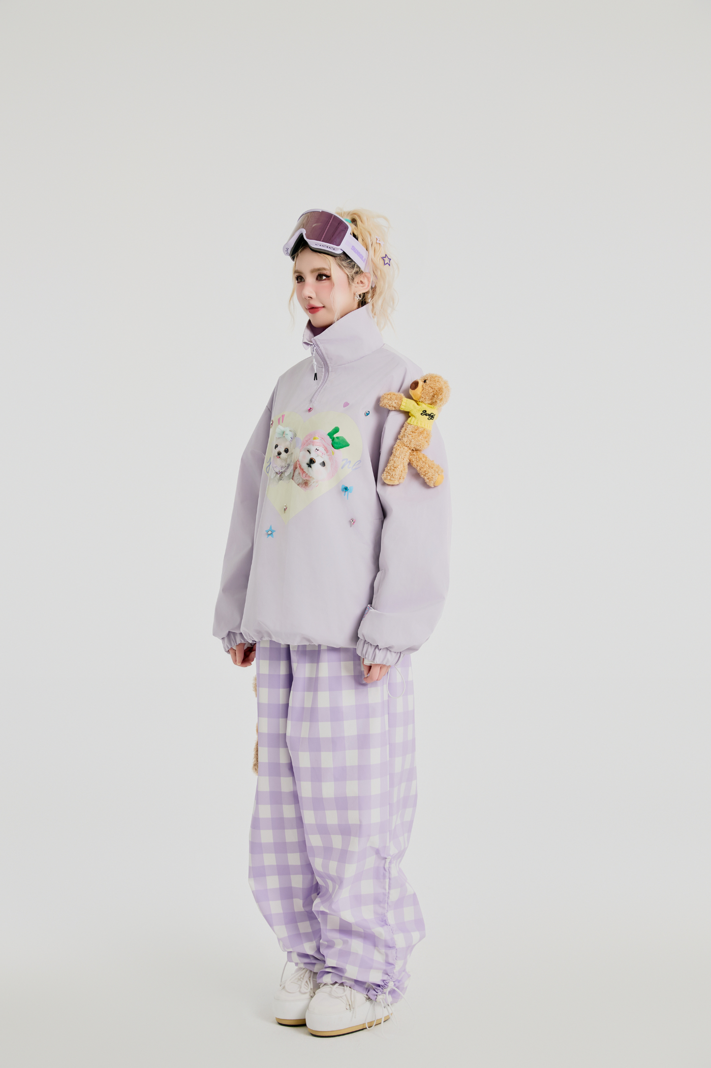 SwagLi Classic Plaid Snow Pants - Exile Space