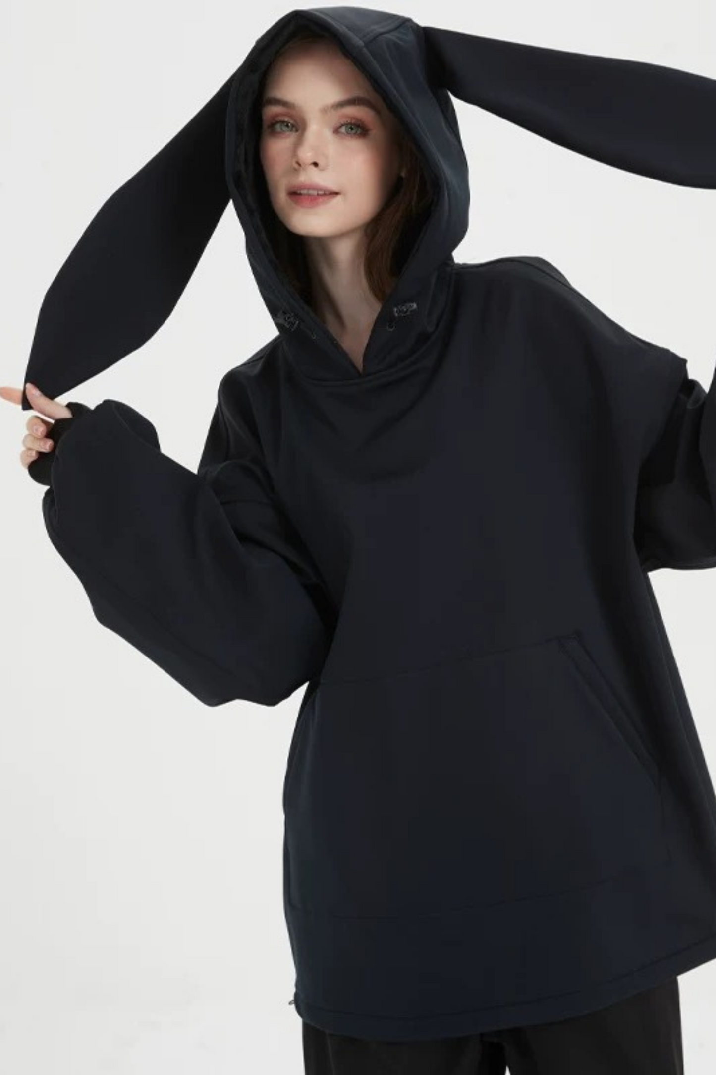 DOOREK Bunny Ear Ski Snowboard Waterproof Hoodie