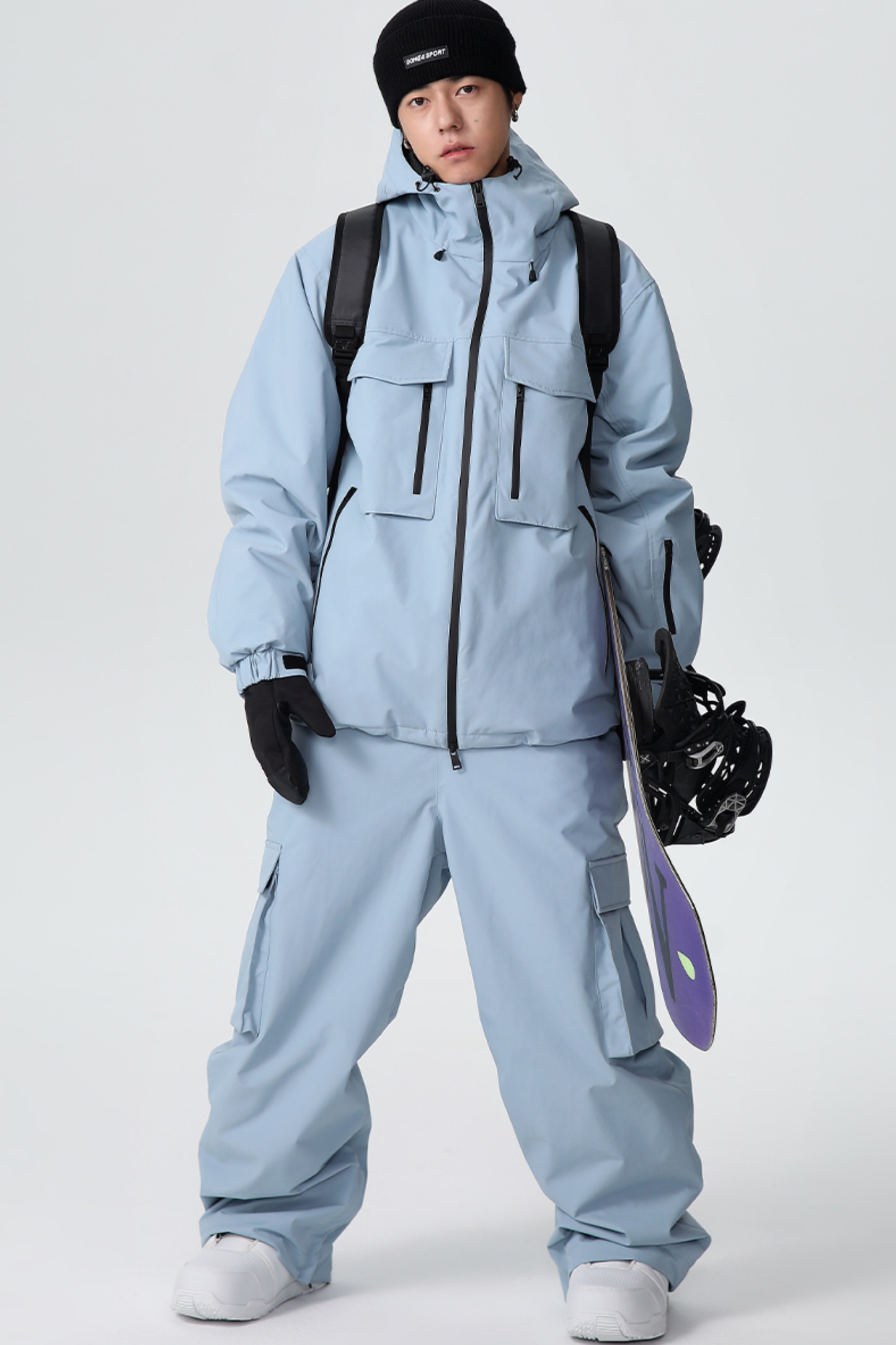 SEARIPE Heavyweight Waterproof 3-Layer Fabric Snow Pants Unisex