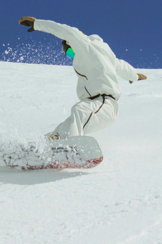 DOOREK 3L Essential Baggy Snow Jacket and Pants Set White