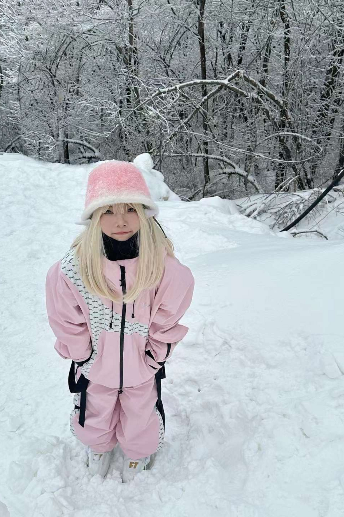 WELEM 3L Afterglow Snowsuit Set Pink - Exile Space