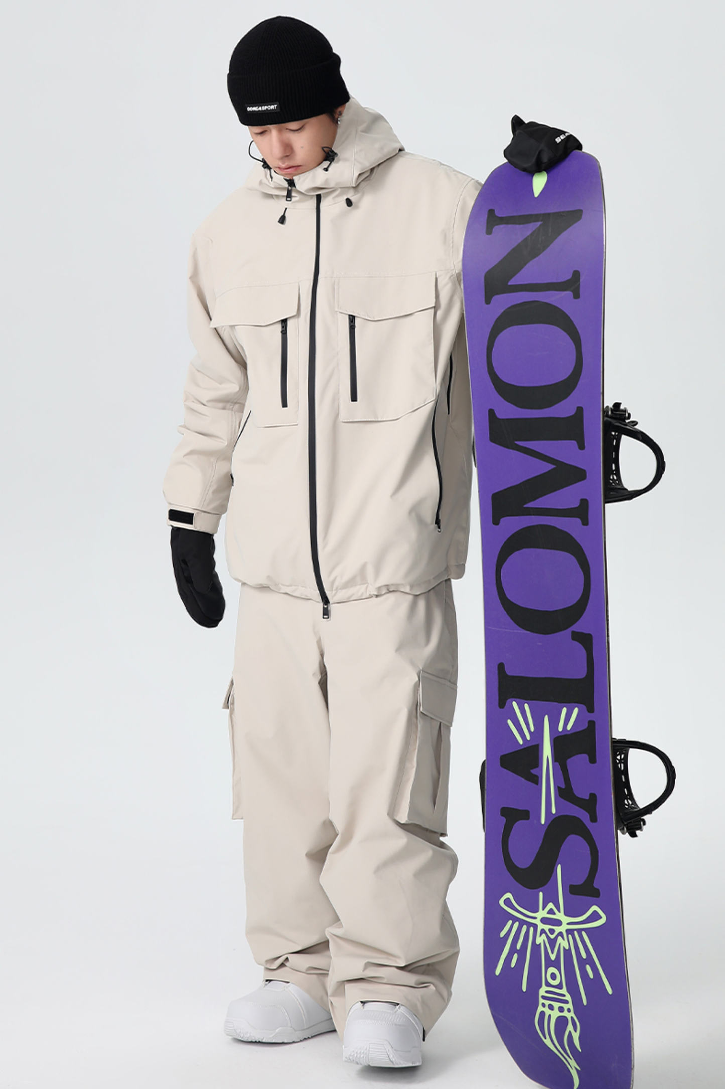 SEARIPE Heavyweight Waterproof 3-Layer Fabric Snow Pants Unisex
