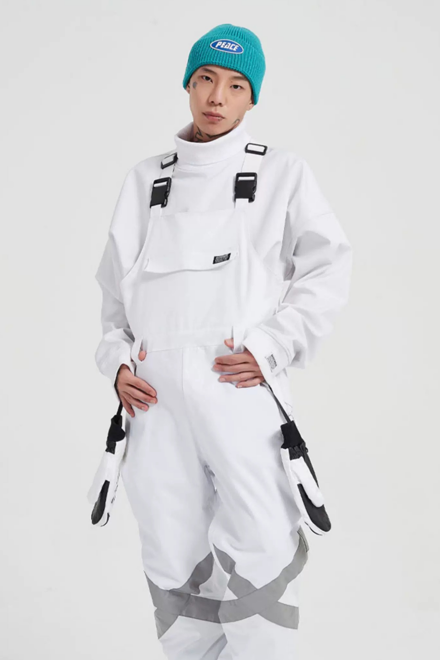 DOOREK Reflective Snowboard Bib Pants - Exile Space