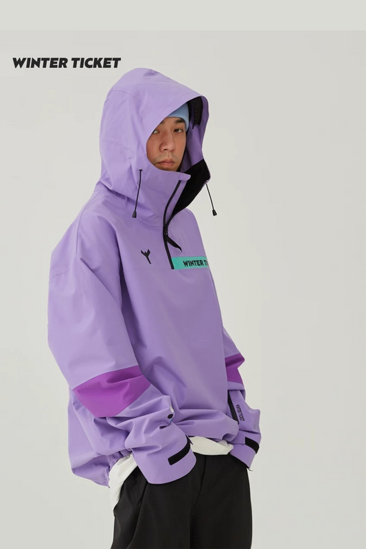 Winter Ticket Freestyle Oversize Snow Hoodie - Exile Space