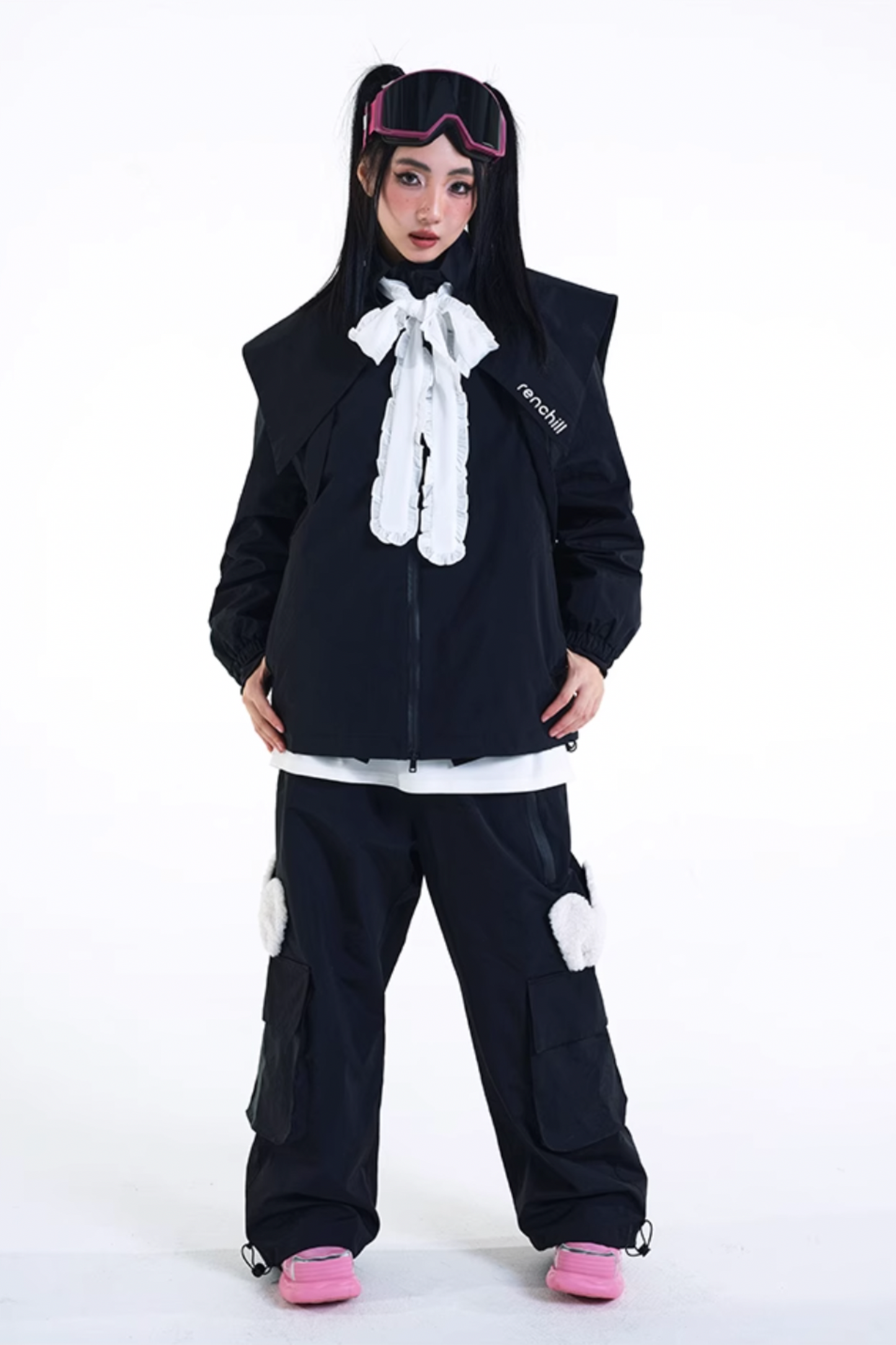 RenChill 3L Bunny Ear Two Pieces Snowsuit Set - Exile Space