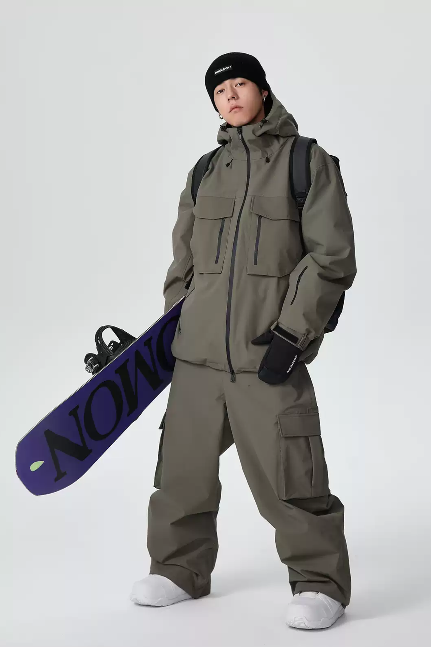 SEARIPE Heavyweight Waterproof 3-Layer Fabric Snow Pants Unisex