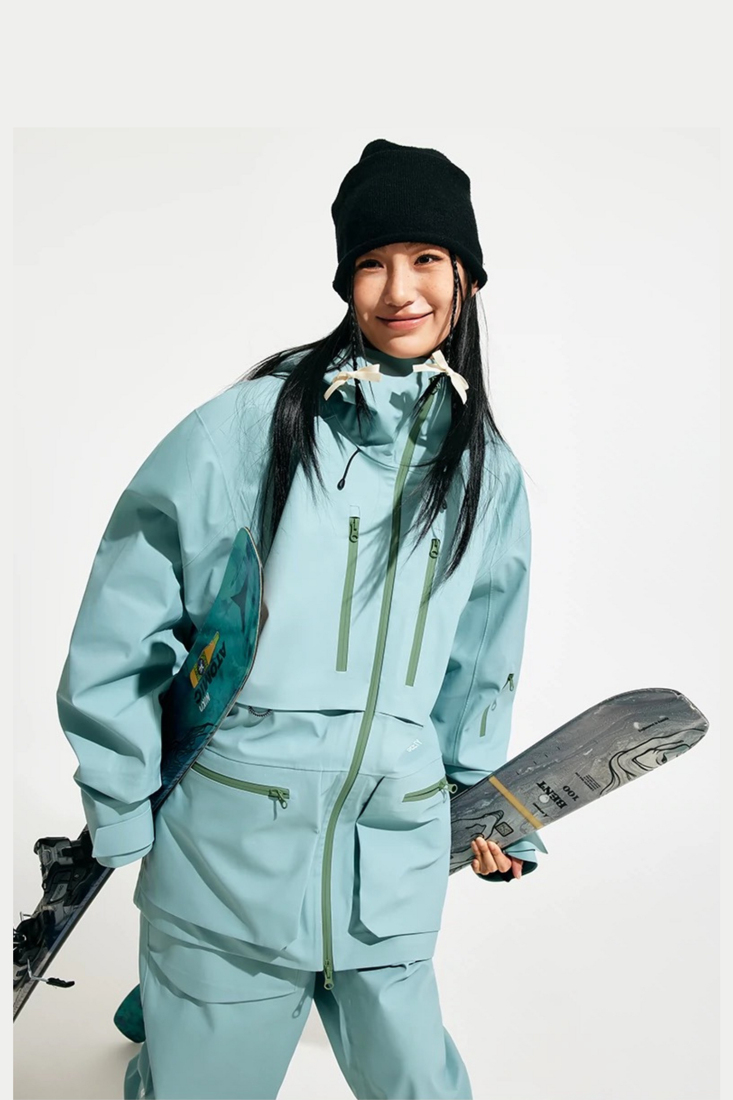 Positibeety 3L Ski Snowboard Bib Pants Suit Set - Exile Space