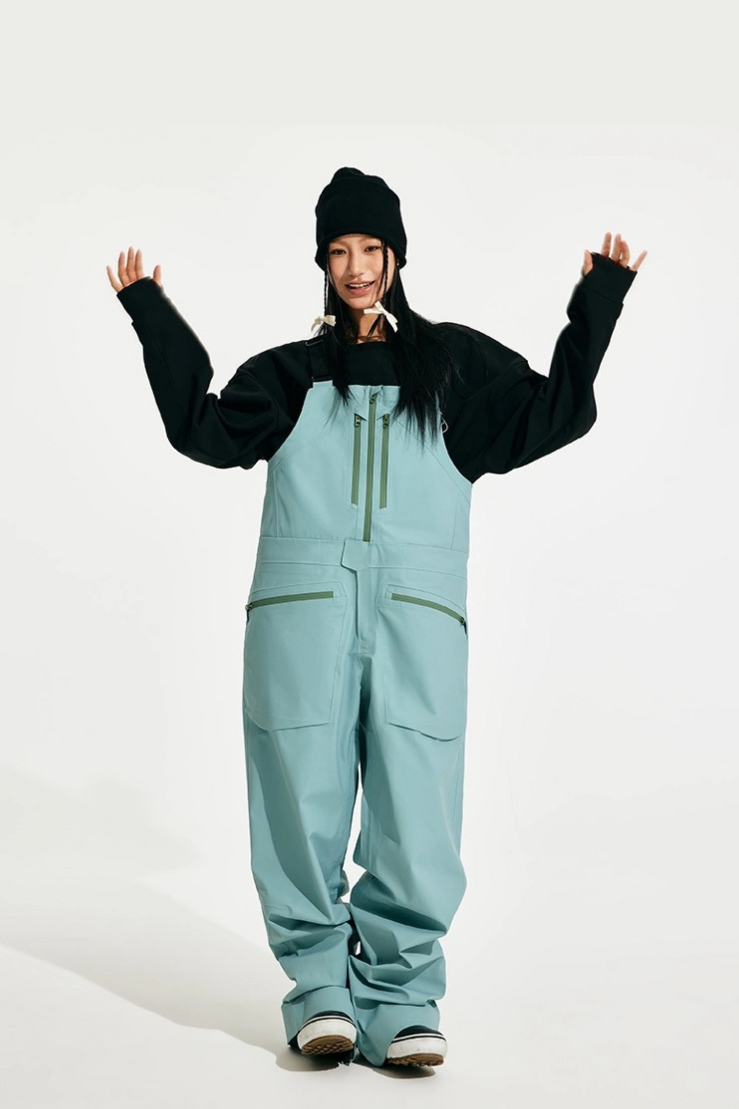 Positibeety 3L Ski Snowboard Bib Pants Suit Set - Exile Space