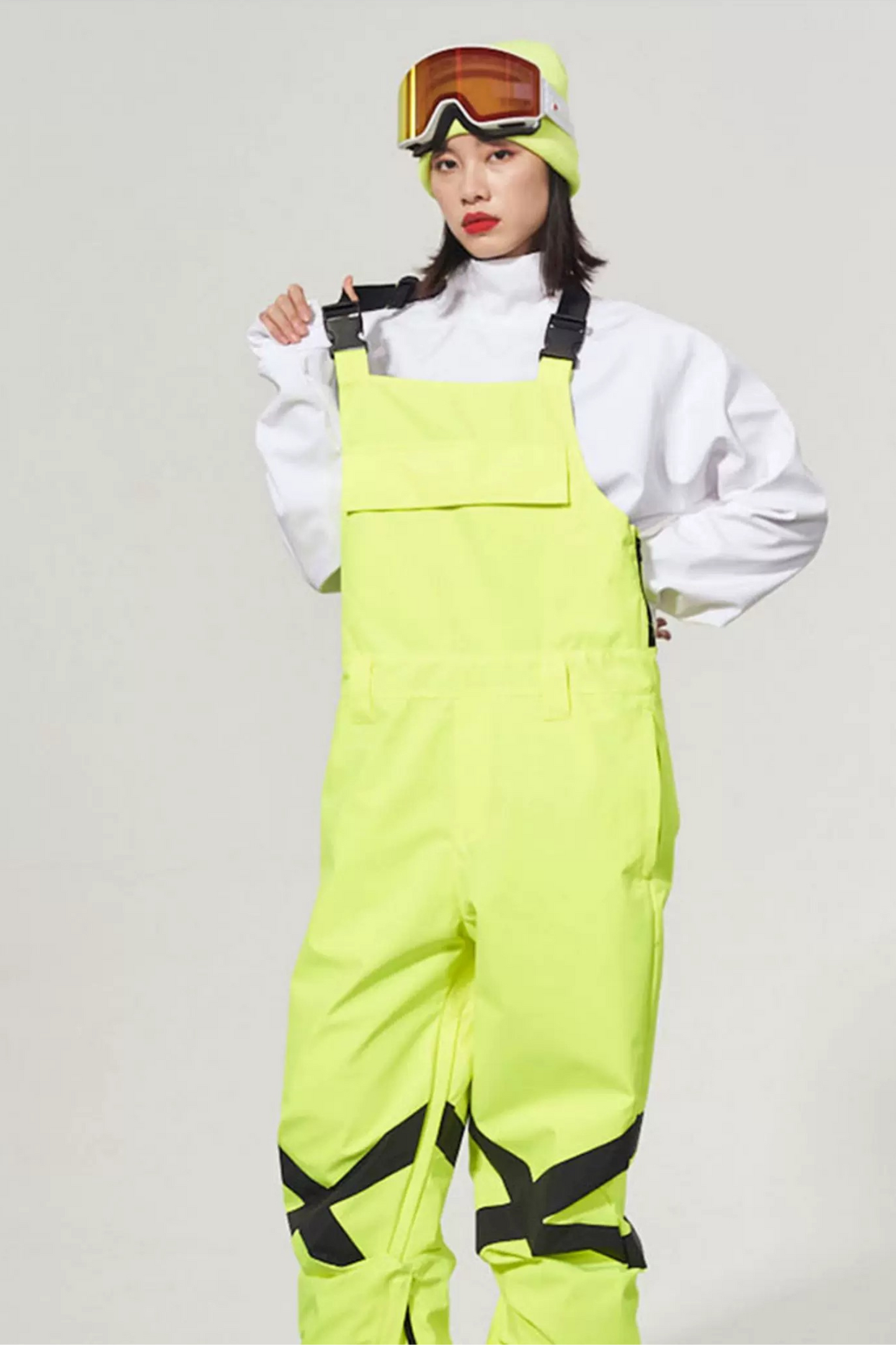 DOOREK Reflective Snowboard Bib Pants - Exile Space