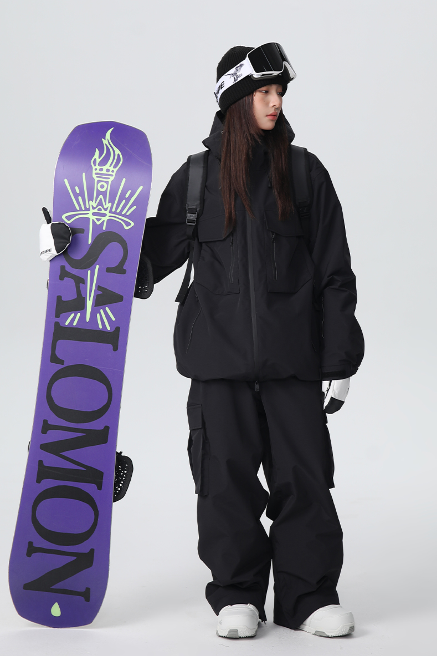 SEARIPE Heavyweight Waterproof 3-Layer Fabric Snow Pants Unisex