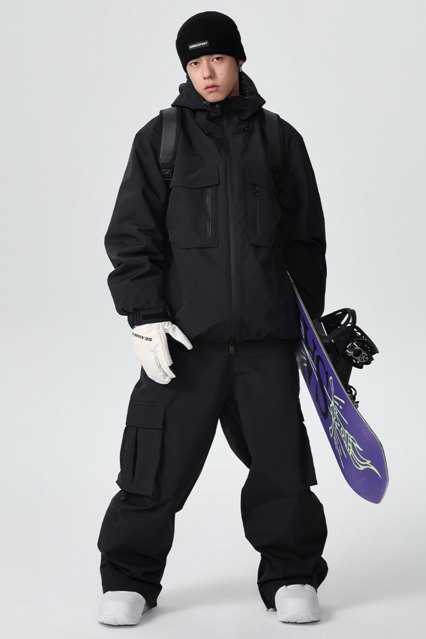 SEARIPE Heavyweight Waterproof 3-Layer Fabric Snow Pants Unisex