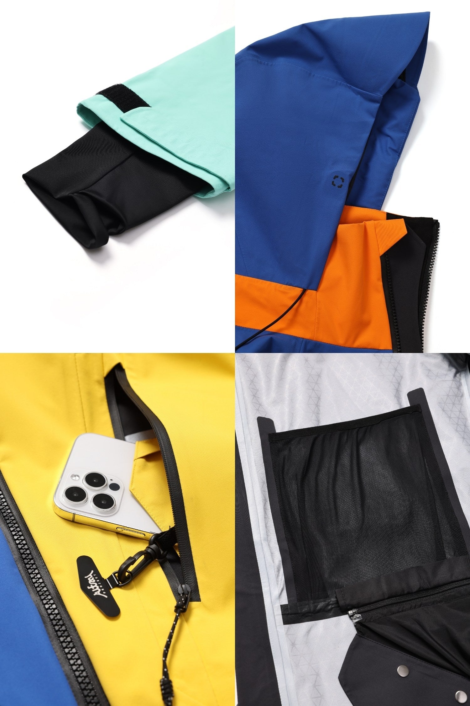 Altay Project 3L Ski Snowboard Jacket Color Blocks - Exile Space