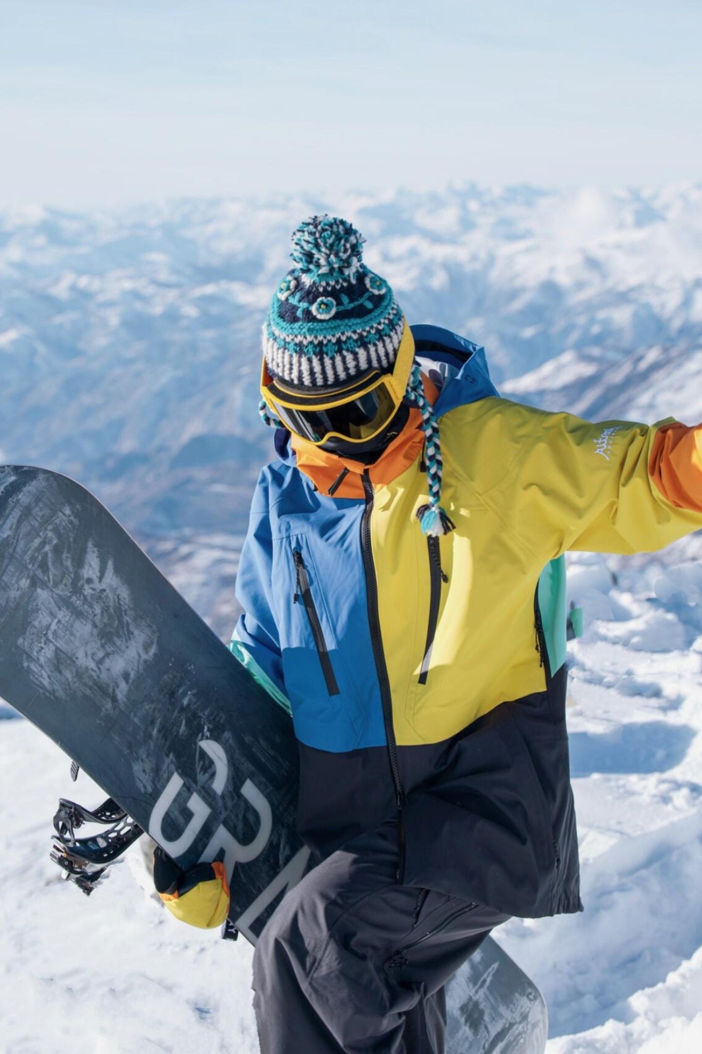 Altay Project 3L Ski Snowboard Jacket Color Blocks - Exile Space