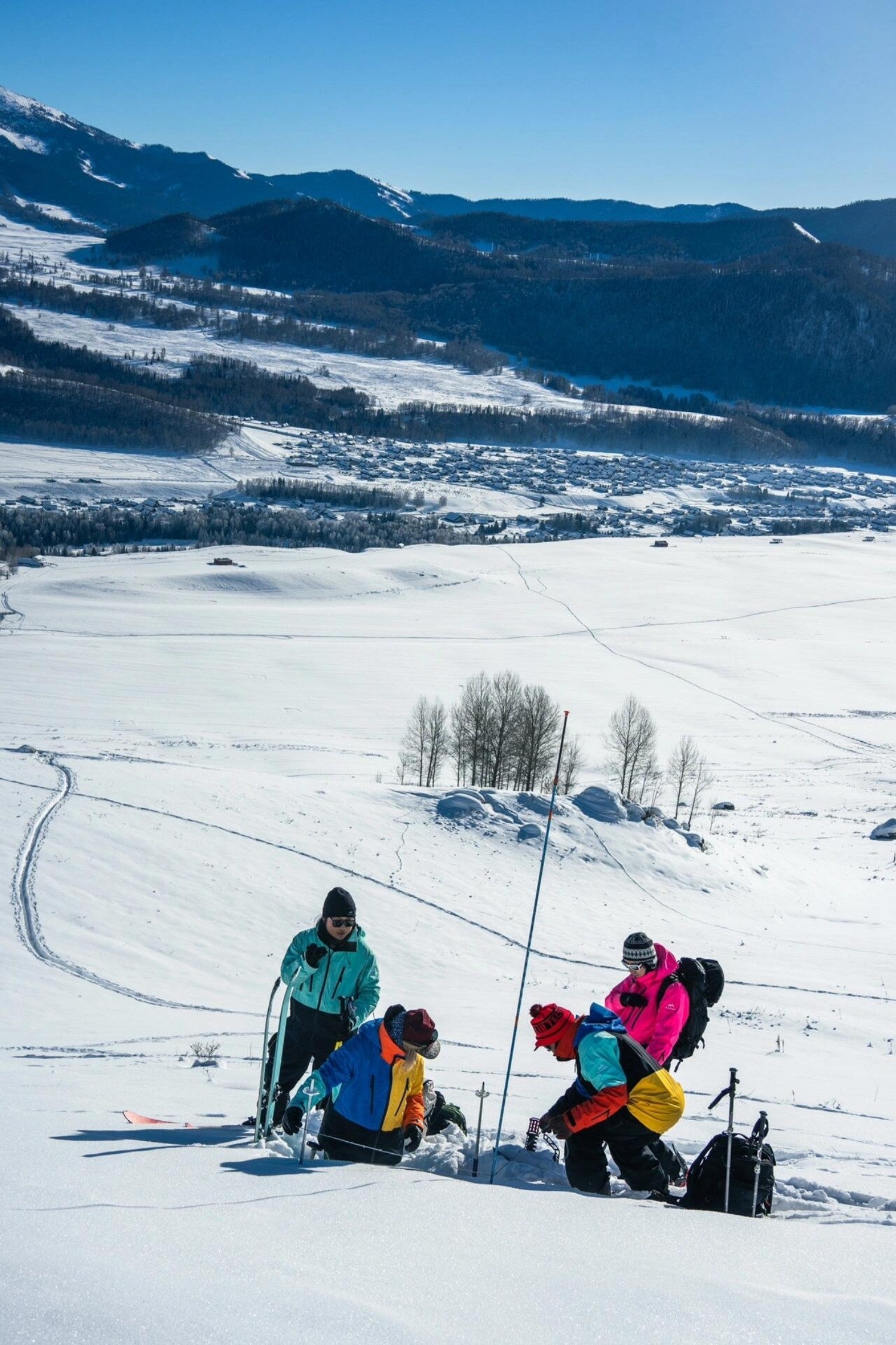 Altay Project 3L Ski Snowboard Jacket Color Blocks - Exile Space