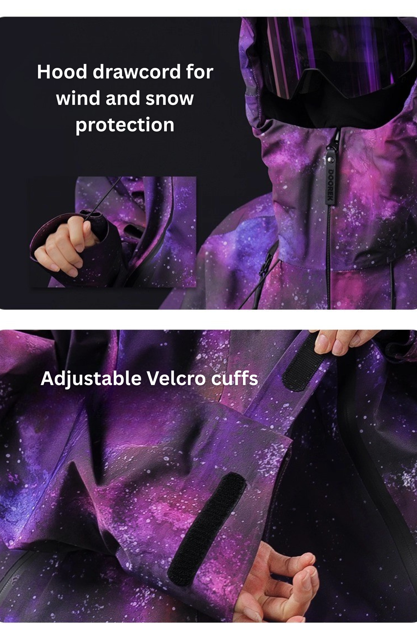 DOOREK 3L Cosmic Hardshell Snow Jacket and Pants Set