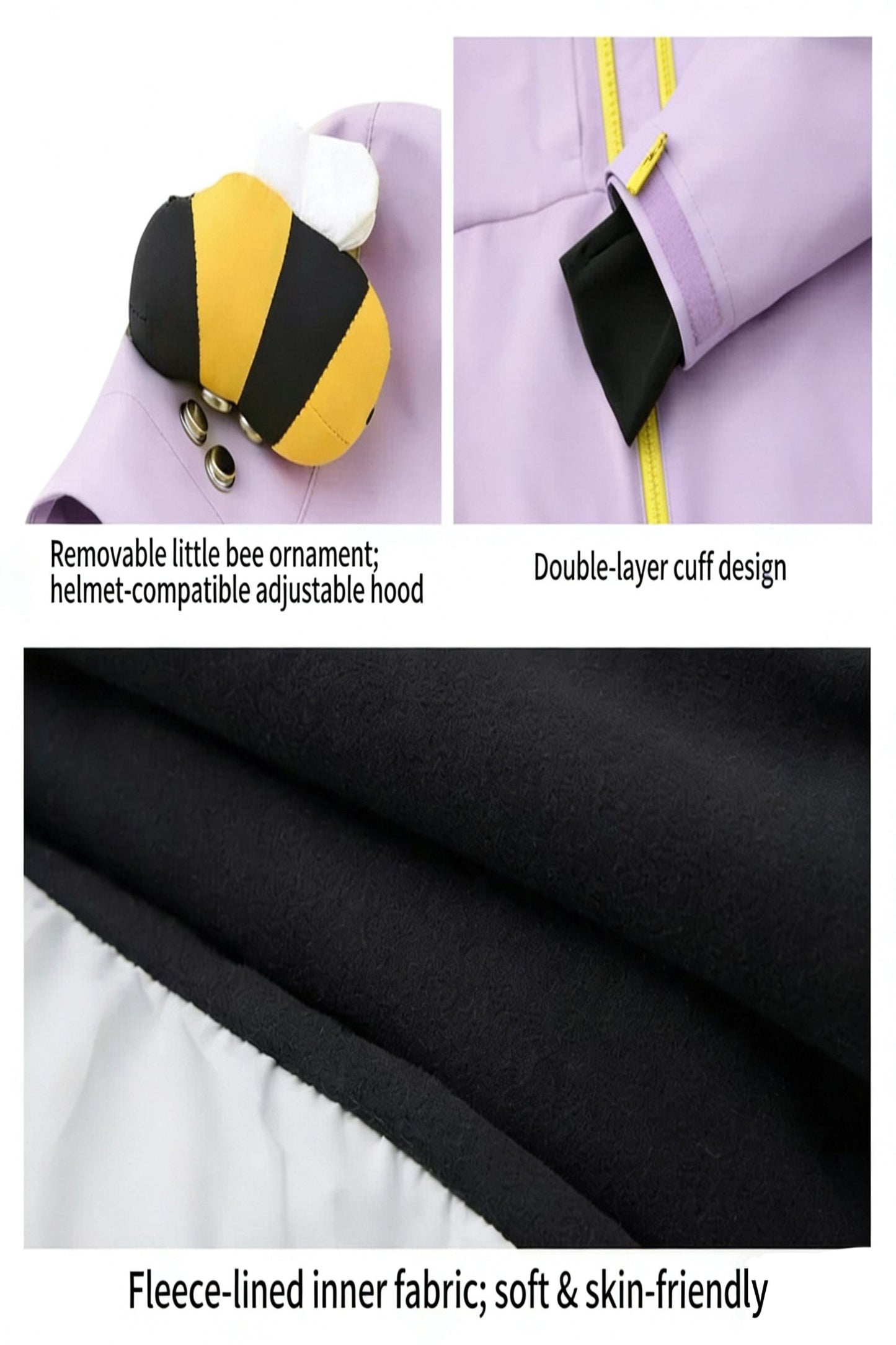 Positibeety 3L Honeybee Ski Snowboard Jacket