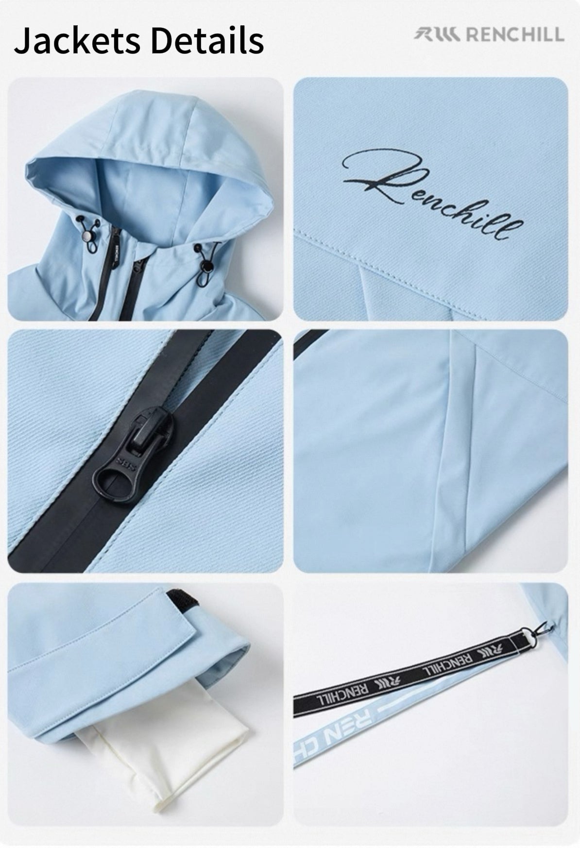 Renchilli Ocean Blue Snowboard Jacket and Pants Set