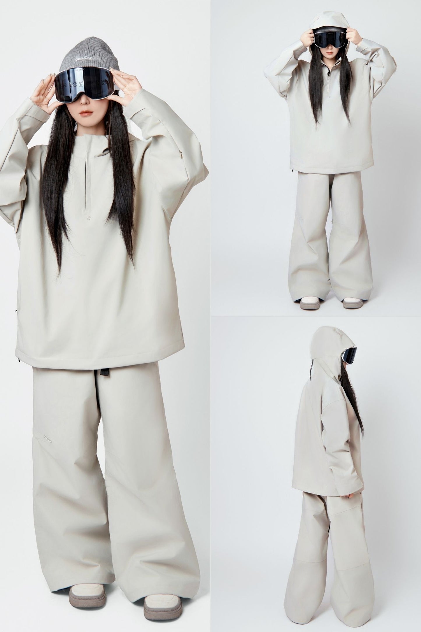 SNOSNO Ski Snowboard Half-Zip Jacket - Exile Space