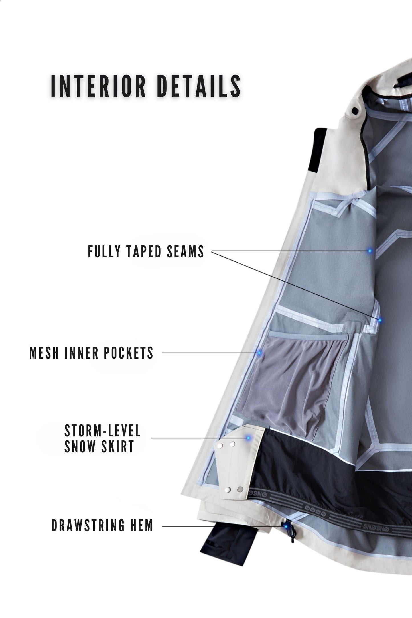 SNOSNO Ski Snowboard Jacket - Exile Space