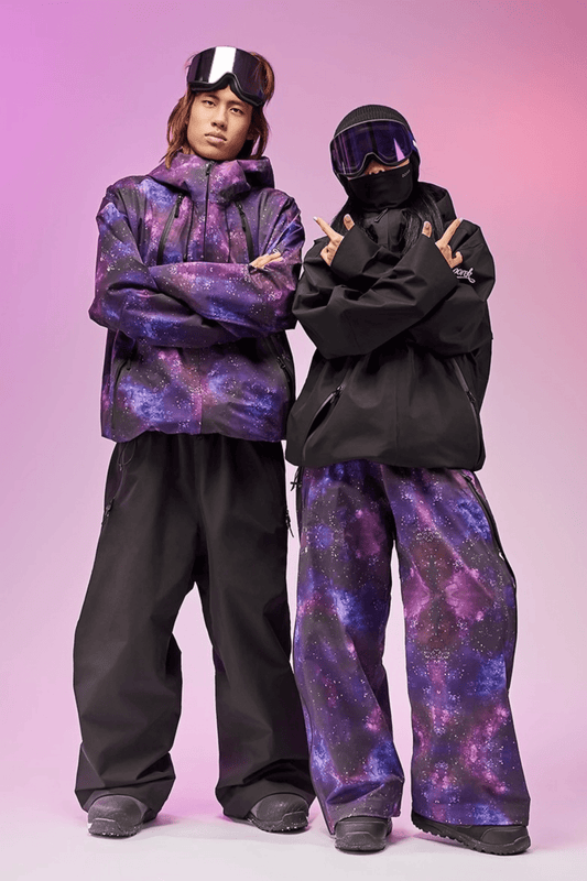 DOOREK Unisex 3L Cosmic Hardshell Snow Jacket and Pants Set