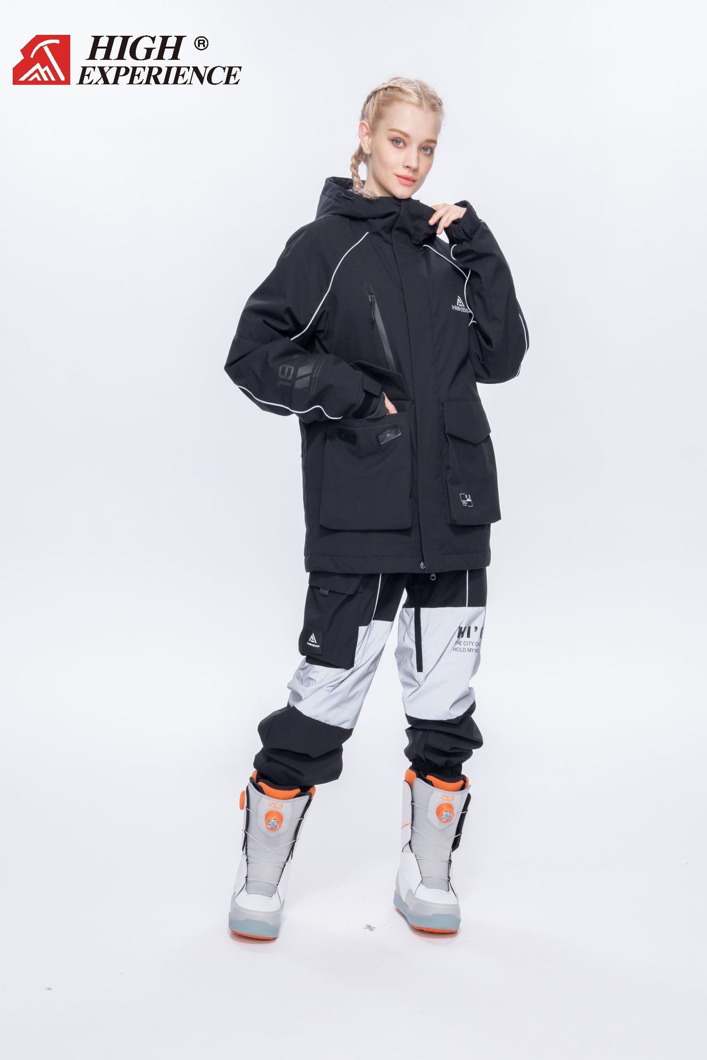 exile space HIGH EXP Two Pieces Snowsuit black