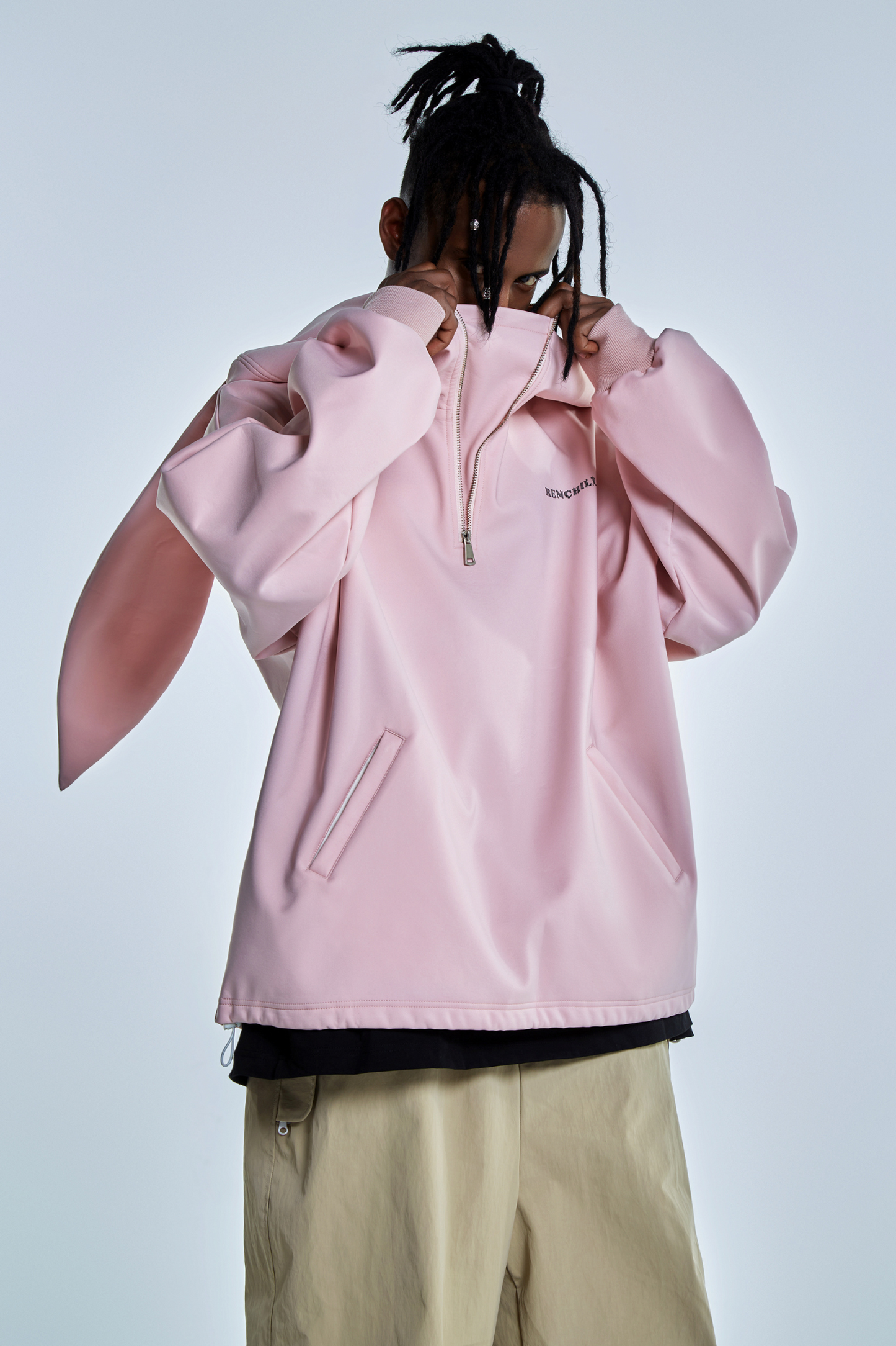 RenChill Rabbit Ear Pullover Tech Hoodies exile.space