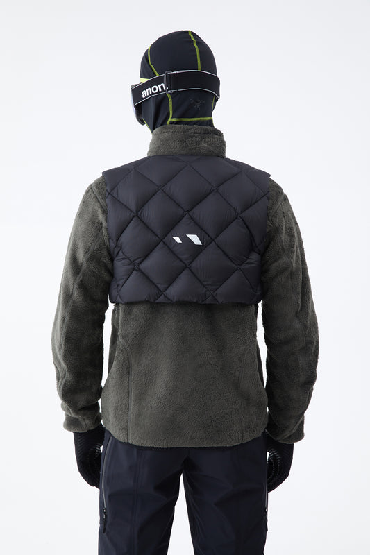 SHUNWEI STUDIO 2-In-1 Fleece Jacket exile space charcoal grey